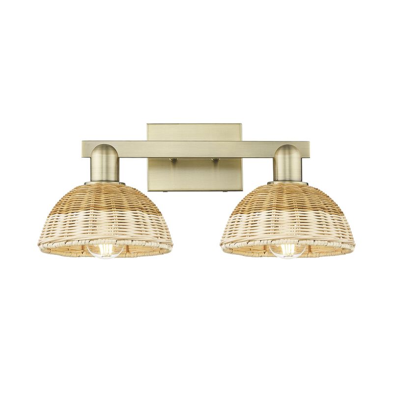 Bruno Marashlian Natural Ballston Dome 16 Inch Bath Vanity Light by Innovations Lighting