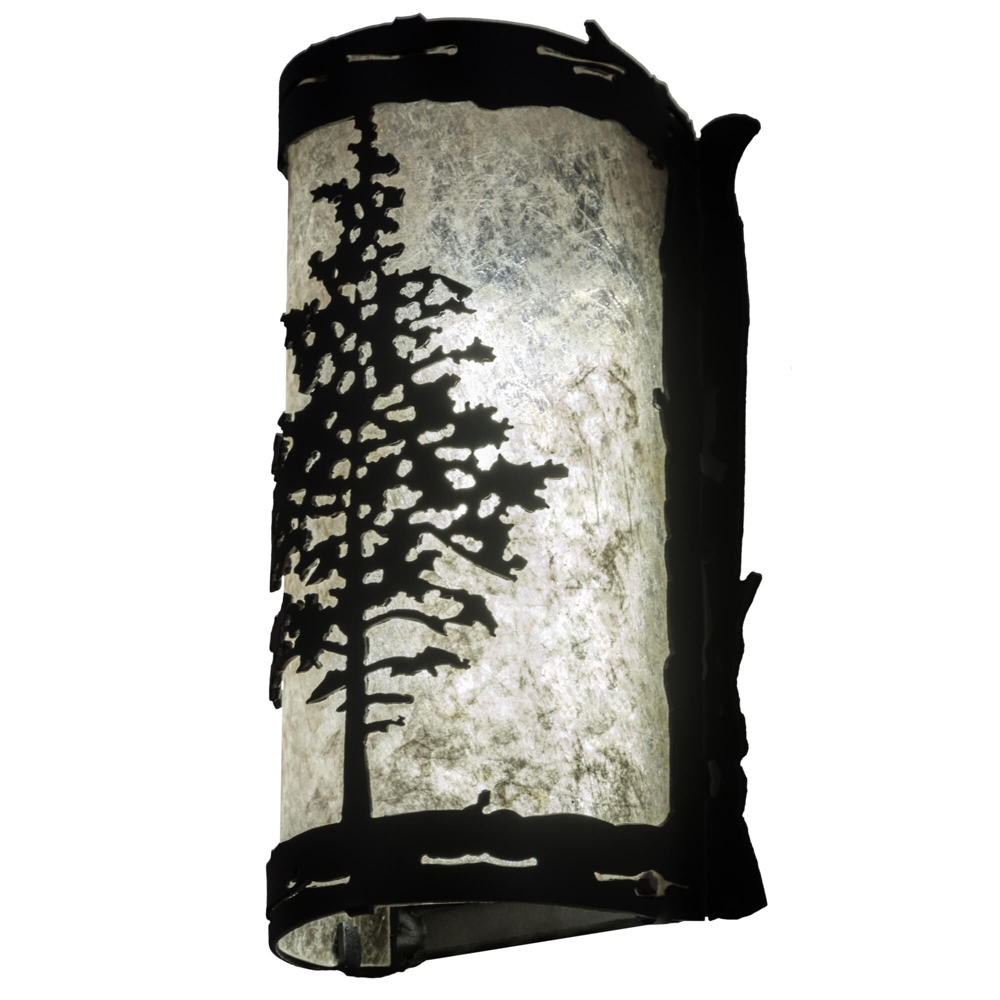 Shown in Black finish and Black-Silver Mica glass