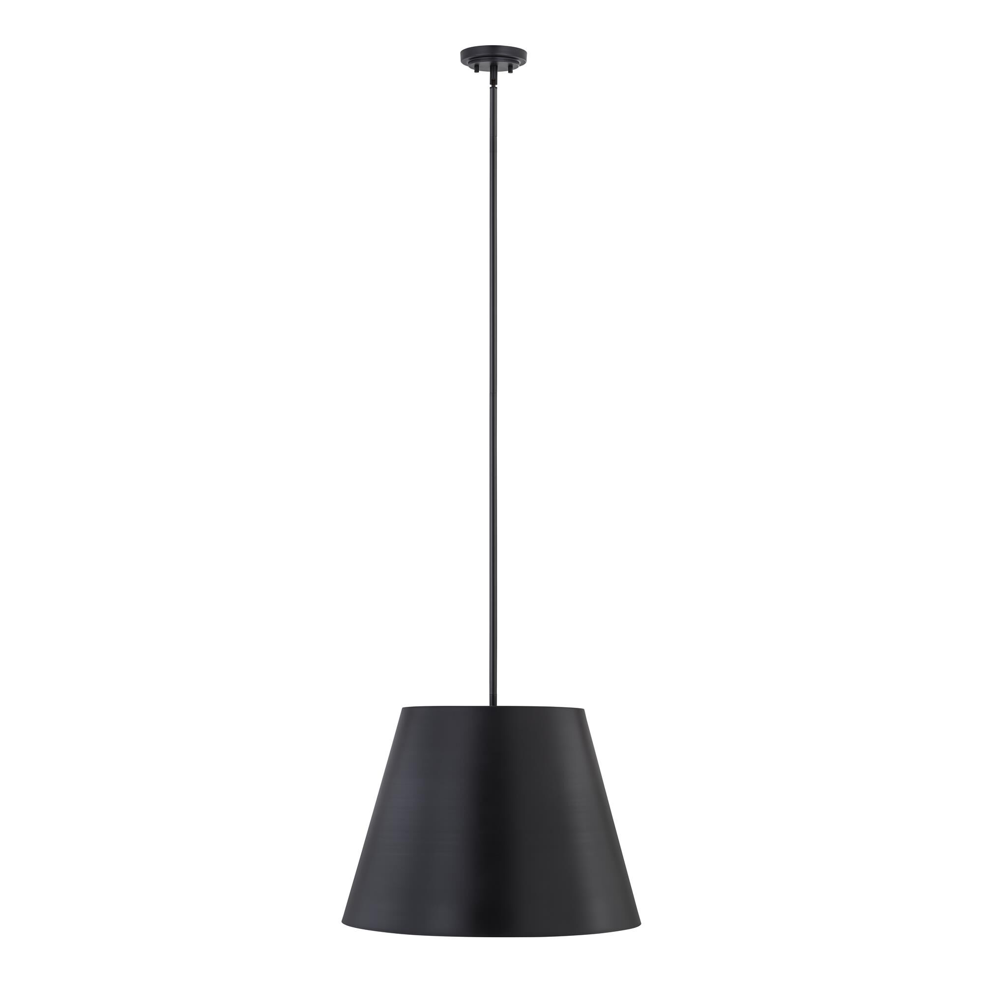 Shown in Matte Black finish and Matte Black glass and Matte Black shade