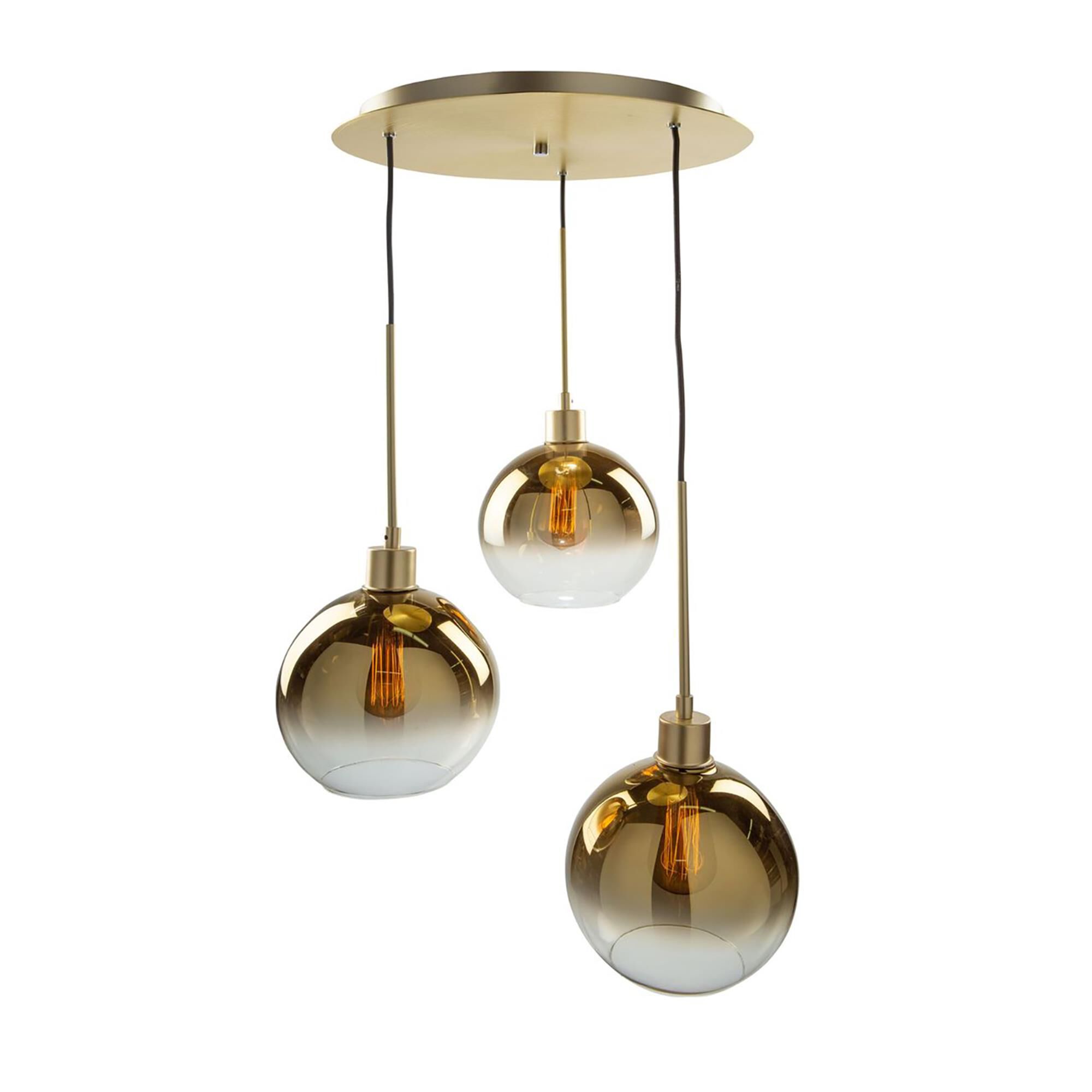 Steven Sabados (S&C) Morning Mist 19 Inch 3 Light Multi Light Pendant,