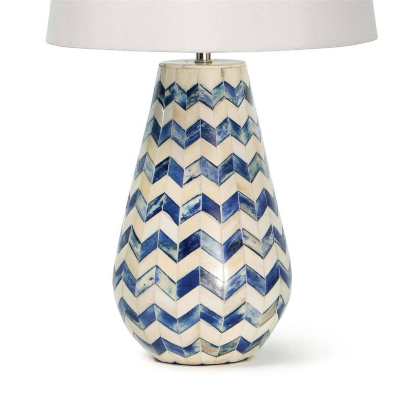 Cassia Chevron Small Table Lamp by Regina Andrew