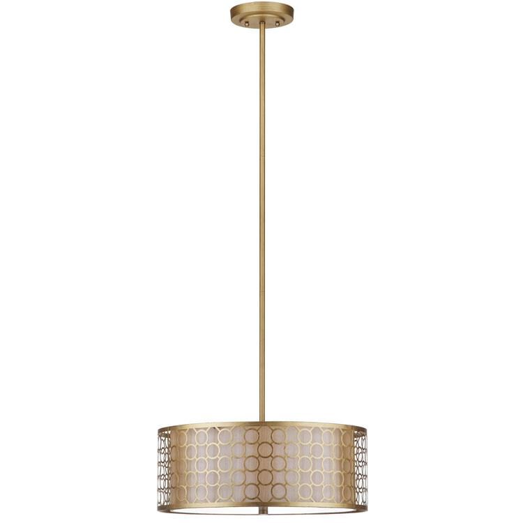 Shown in Antique Gold finish and Cream Polyester shade