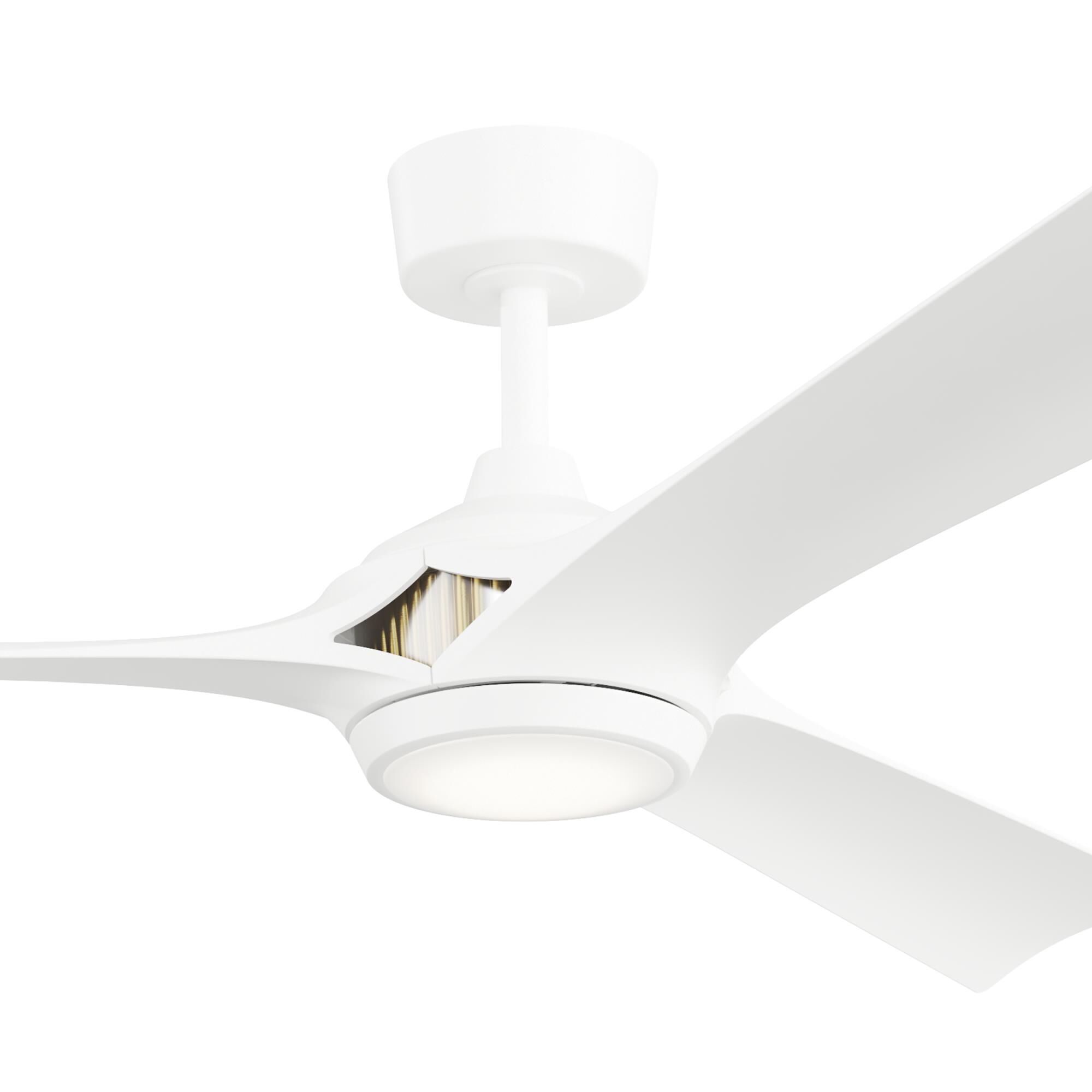 Shown in Matte White finish and White Polycarbonate glass