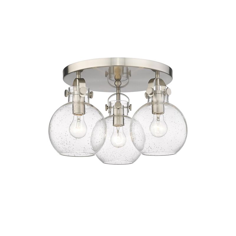 Bruno Marashlian Newton Sphere 19 Inch 3 Light Flush Mount by Innovations Lighting