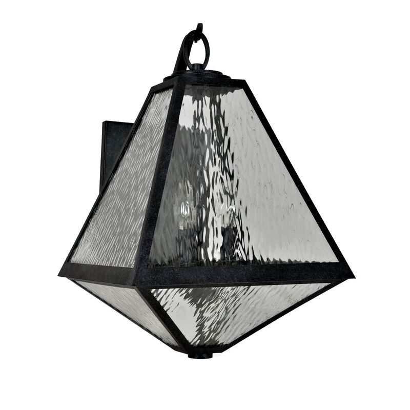 Brian Patrick Flynn Glacier 21 Inch Tall 3 Light Outdoor Wall Light by Crystorama