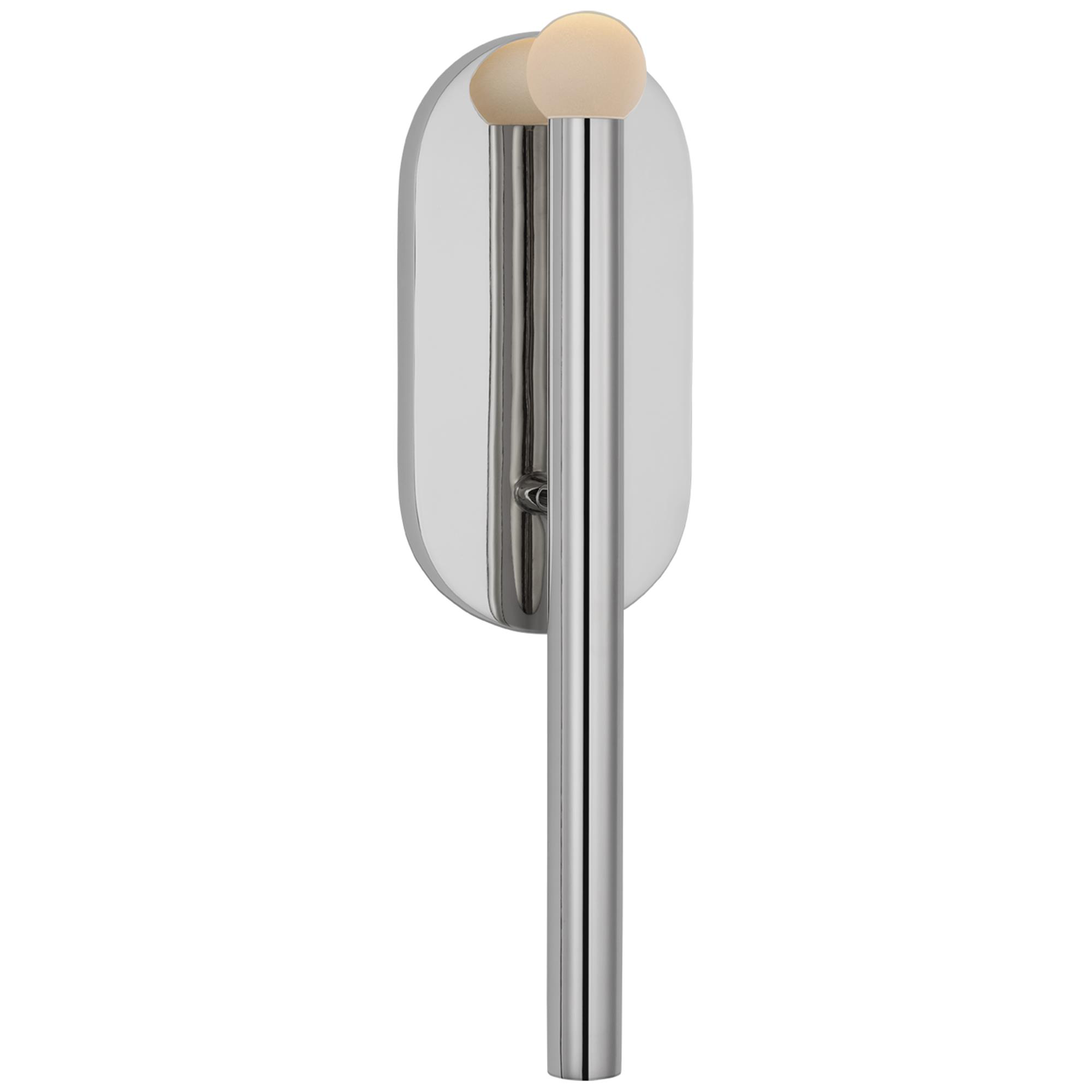 Shown in Polished Nickel finish and Etched Crystal Orb glass
