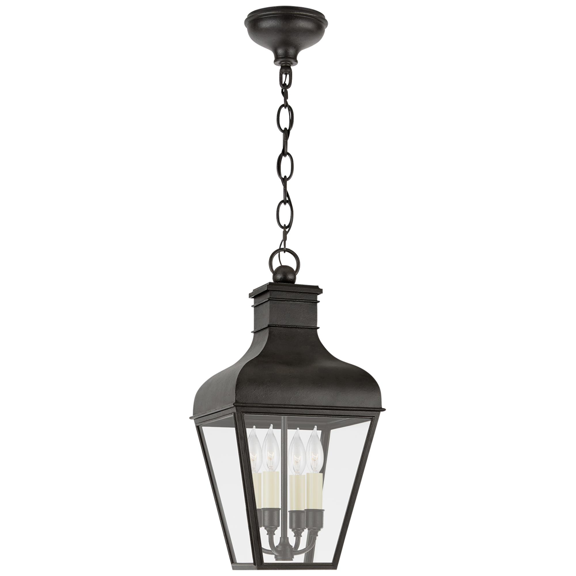 Shown in French Rust finish and Clear glass and Clear Glass shade