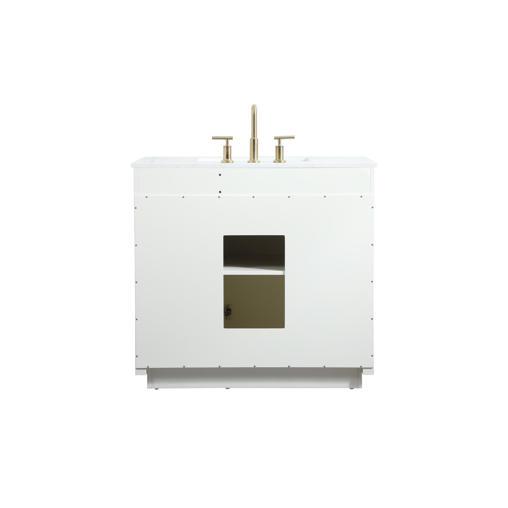 Shown in White finish