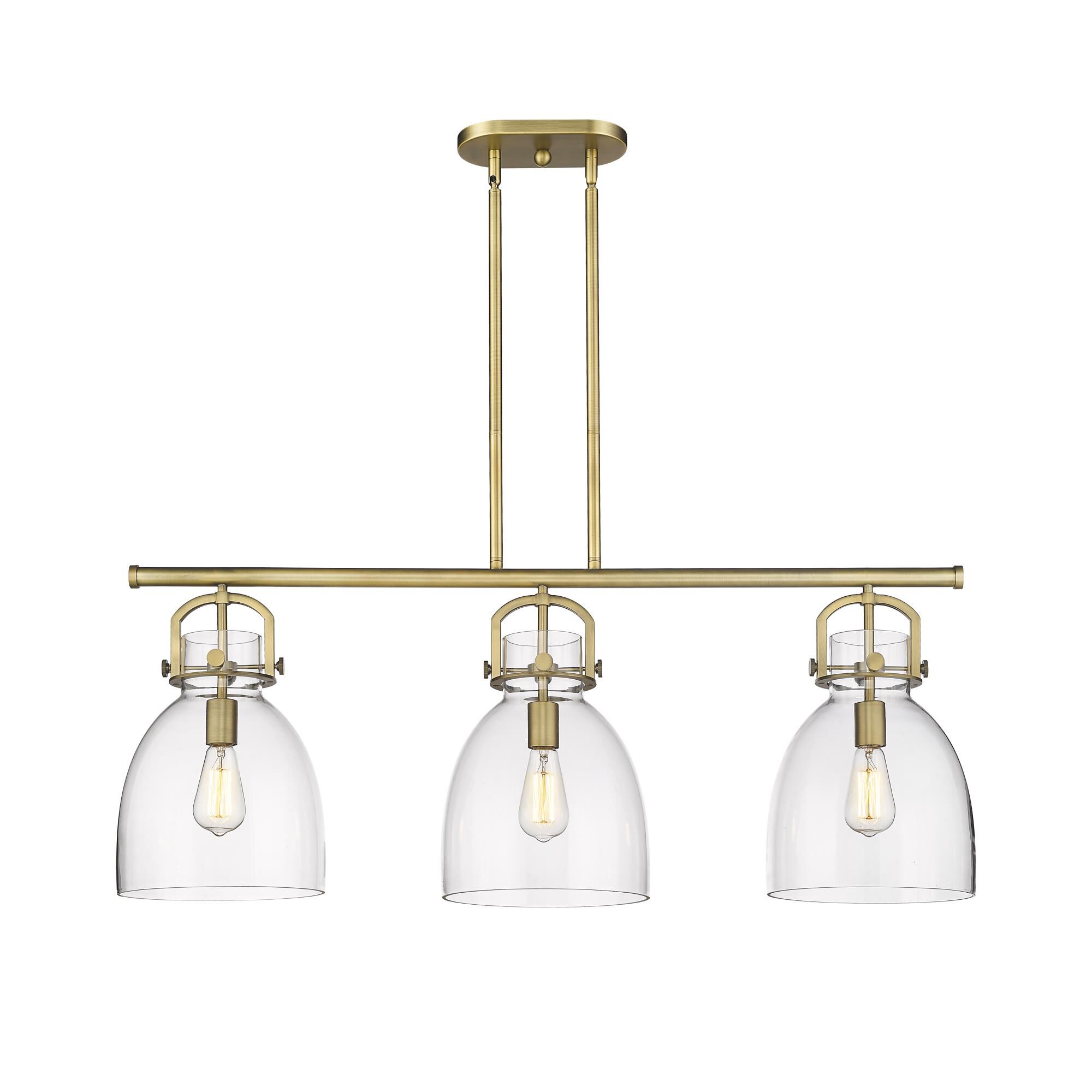 Bruno Marashlian Newton Bell 42 Inch Linear Suspension Light by Innovations Lighting