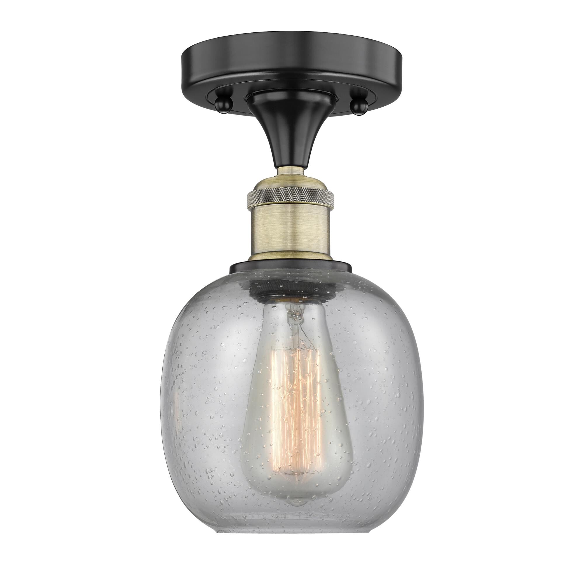 Bruno Marashlian Belfast 6 Inch 1 Light Semi Flush Mount by Innovations Lighting