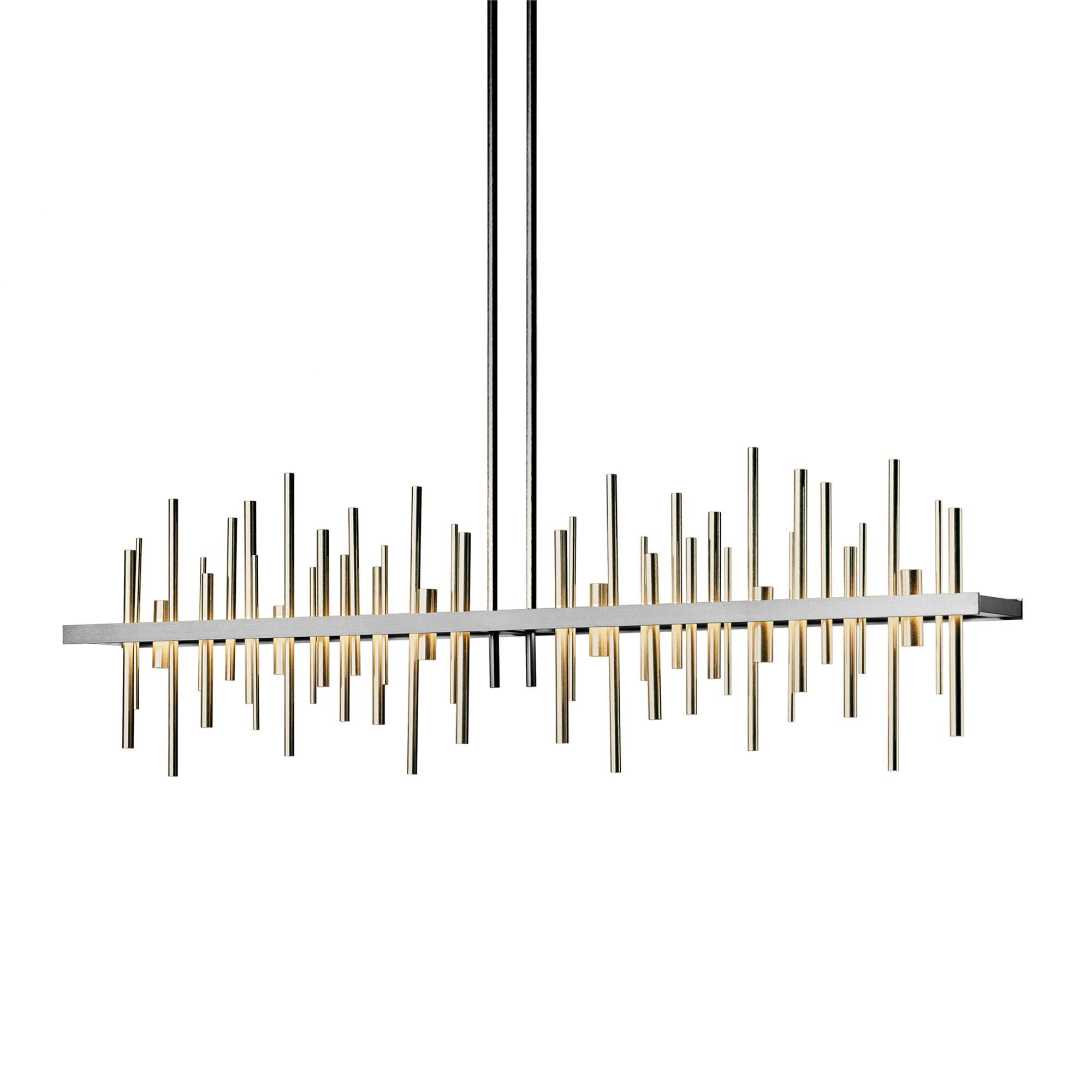 Shown in Vintage Platinum finish and Soft Gold accent