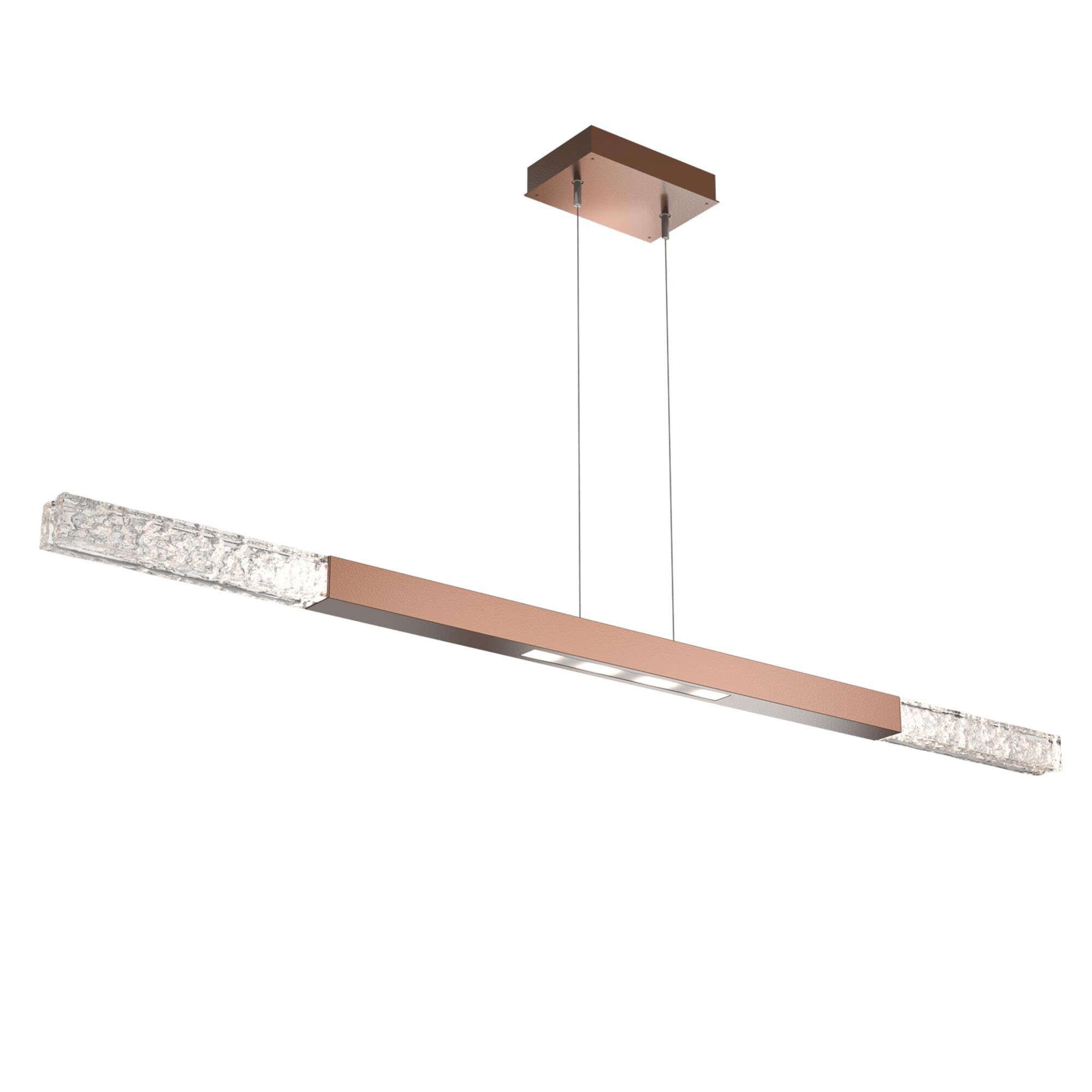 Shown in Burnished Bronze finish and Clear Textured glass