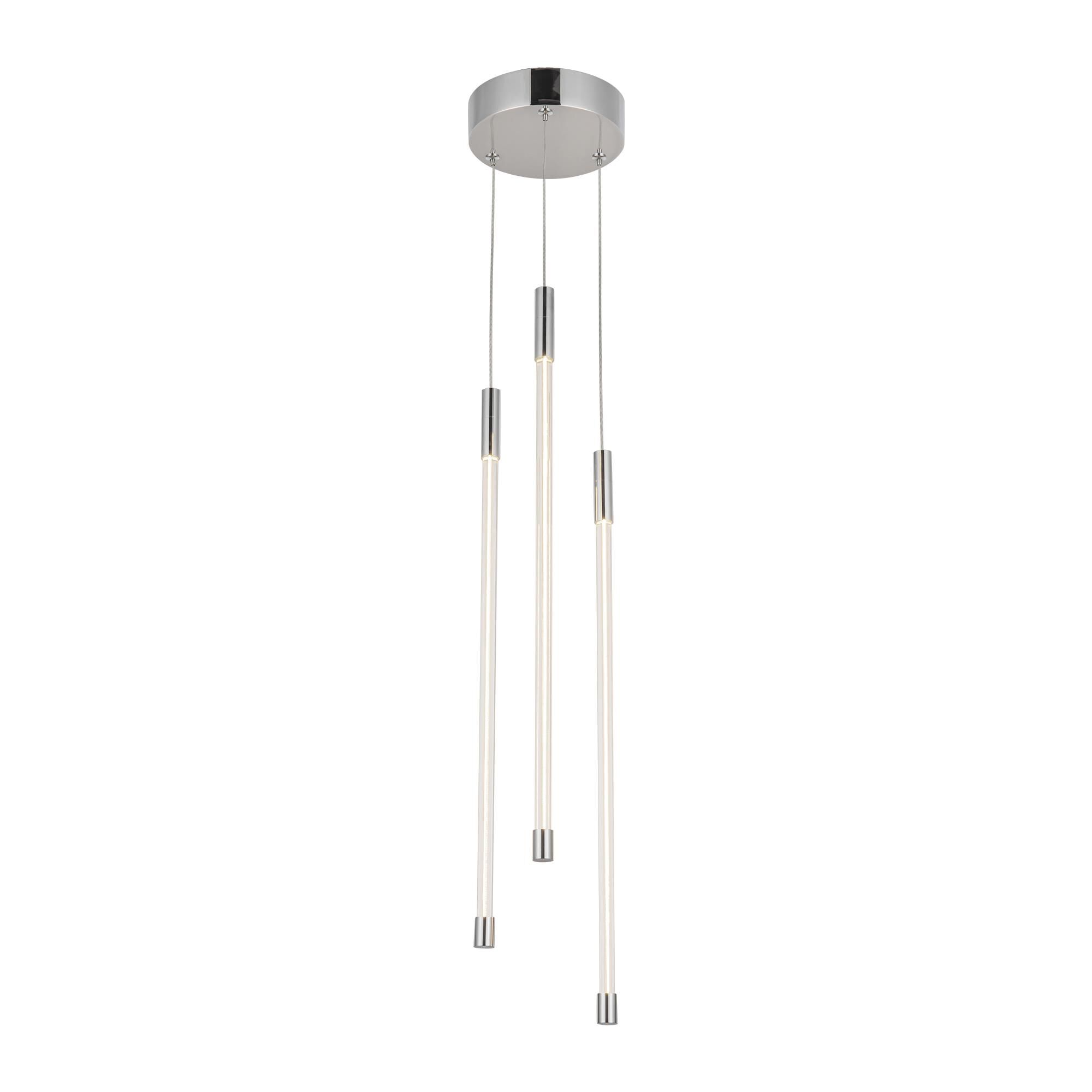 Shown in Chrome finish and Clear glass