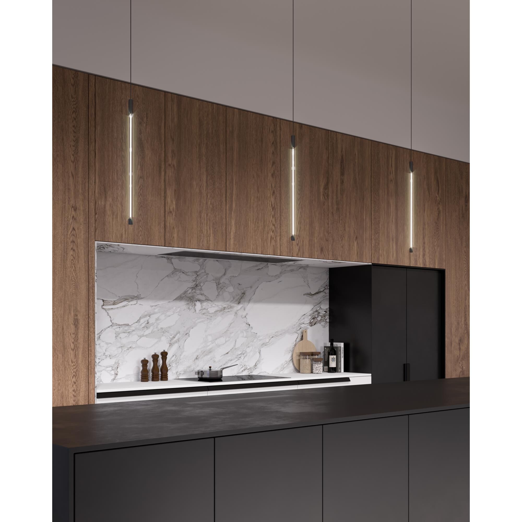 Shown in Black finish and Clear glass