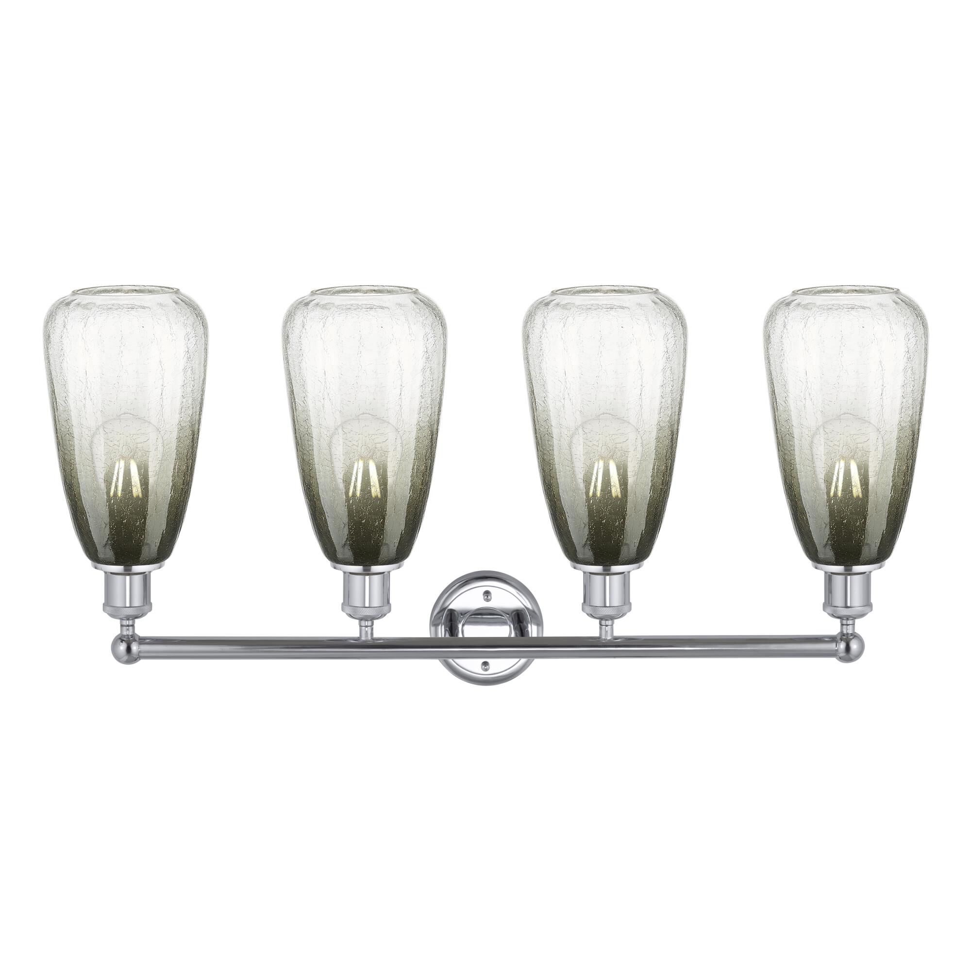 Shown in Polished Chrome finish and Slate glass