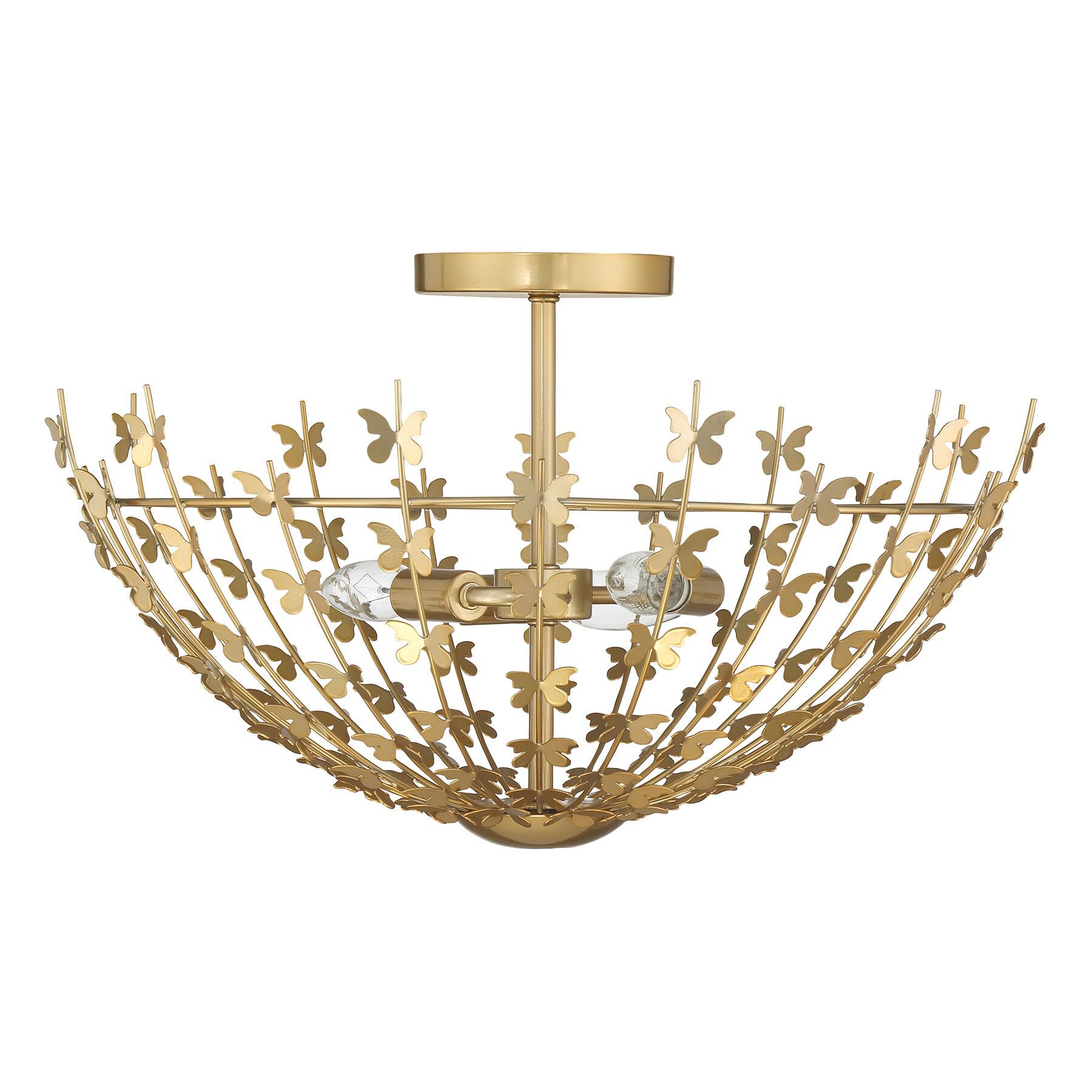 Birch 20 Inch Semi Flush Mount by Savoy House