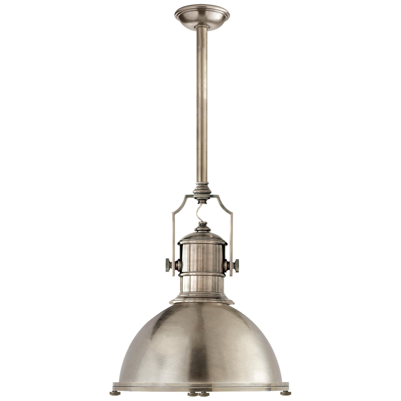 Visual Comfort Signature Collection Chapman & Myers Country Industrial 19 Inch Large Pendant