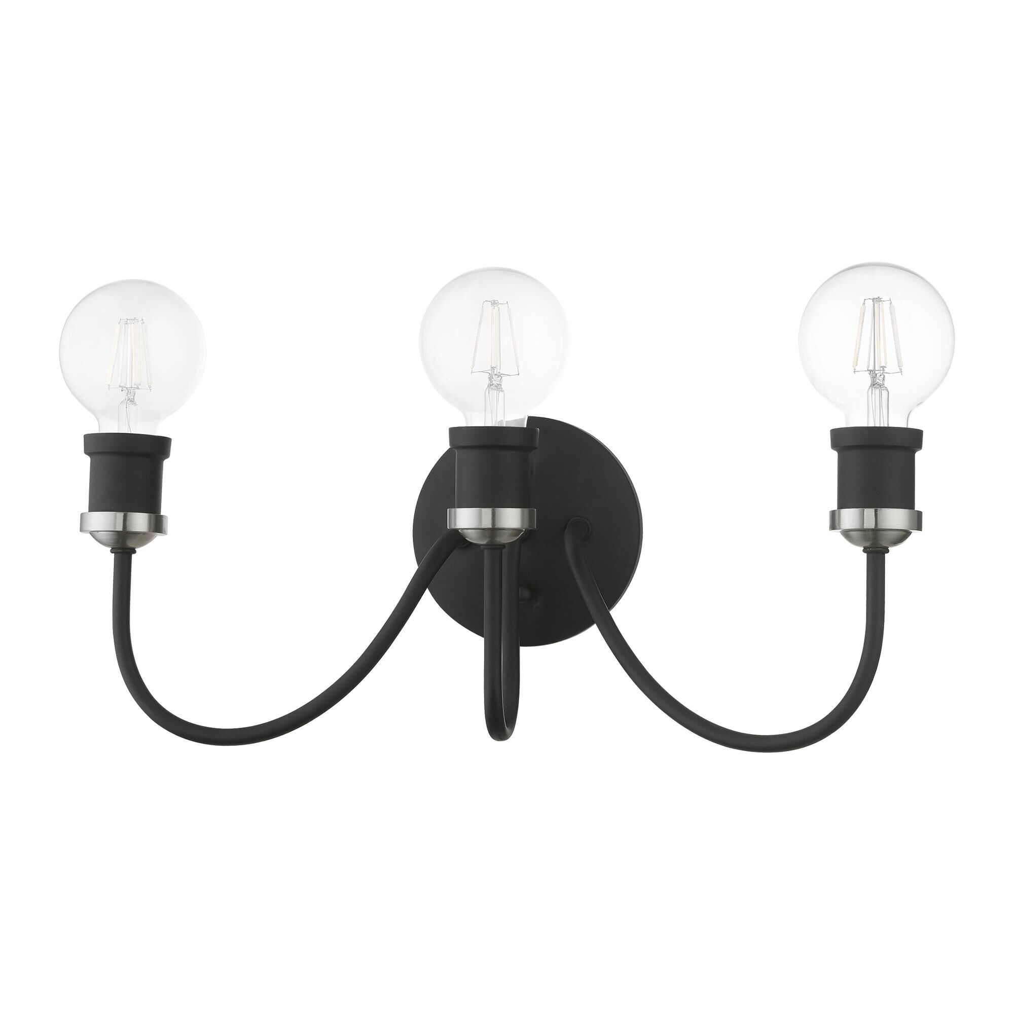 Shown in Black with Brushed Nickel Accent finish