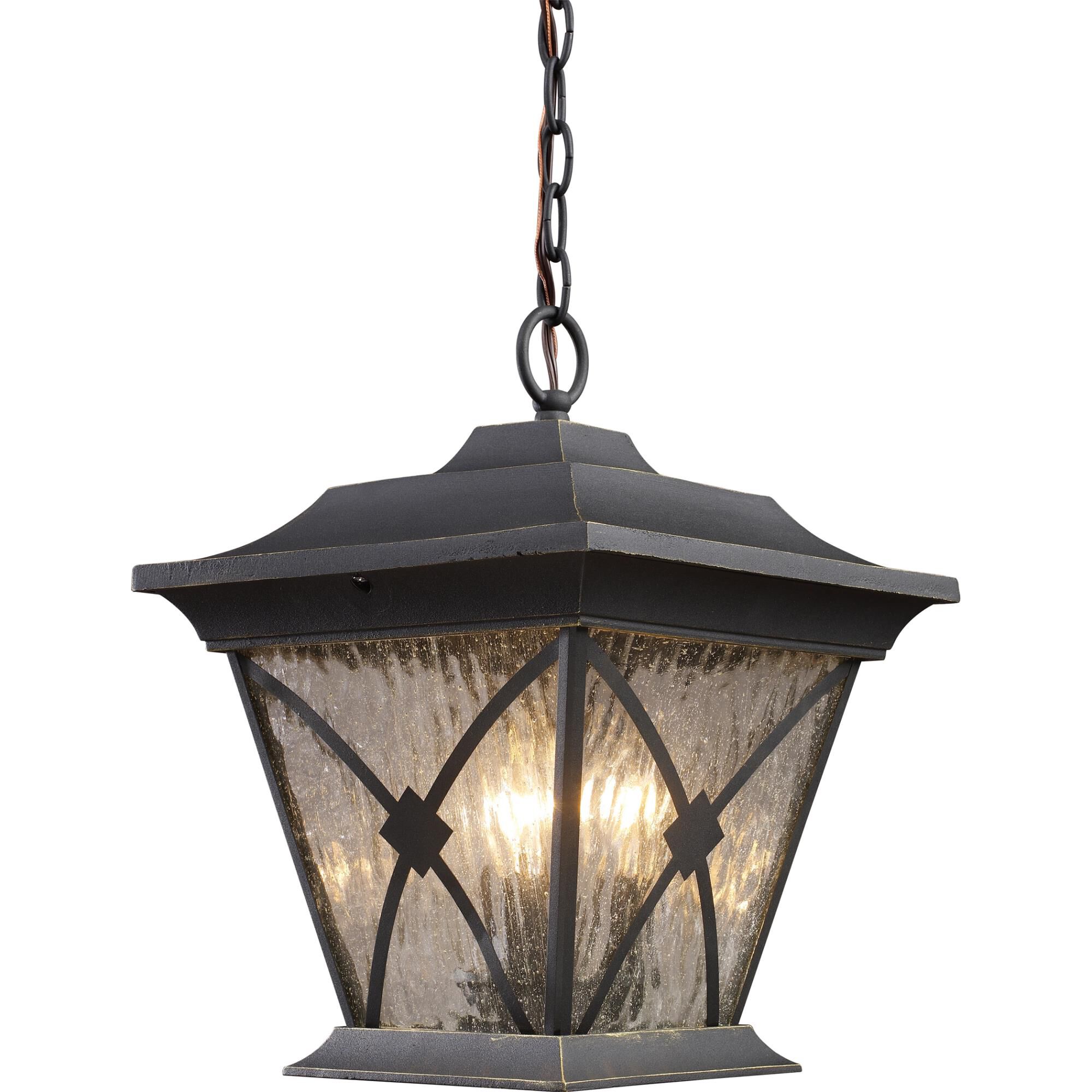Rutland 15 Inch Tall 1 Light Outdoor Hanging Lantern by ELK Lighting