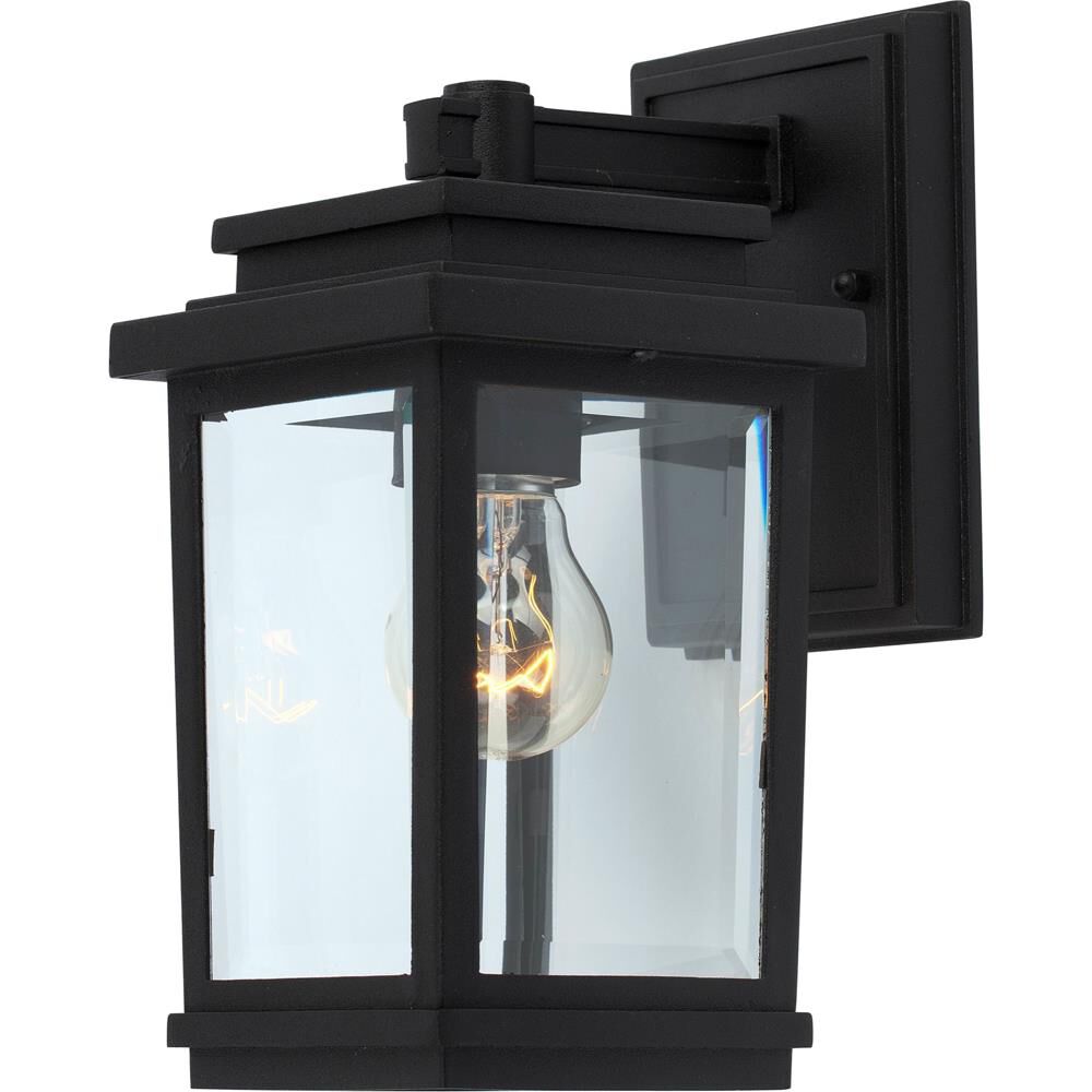 Shown in Black finish and Clear glass