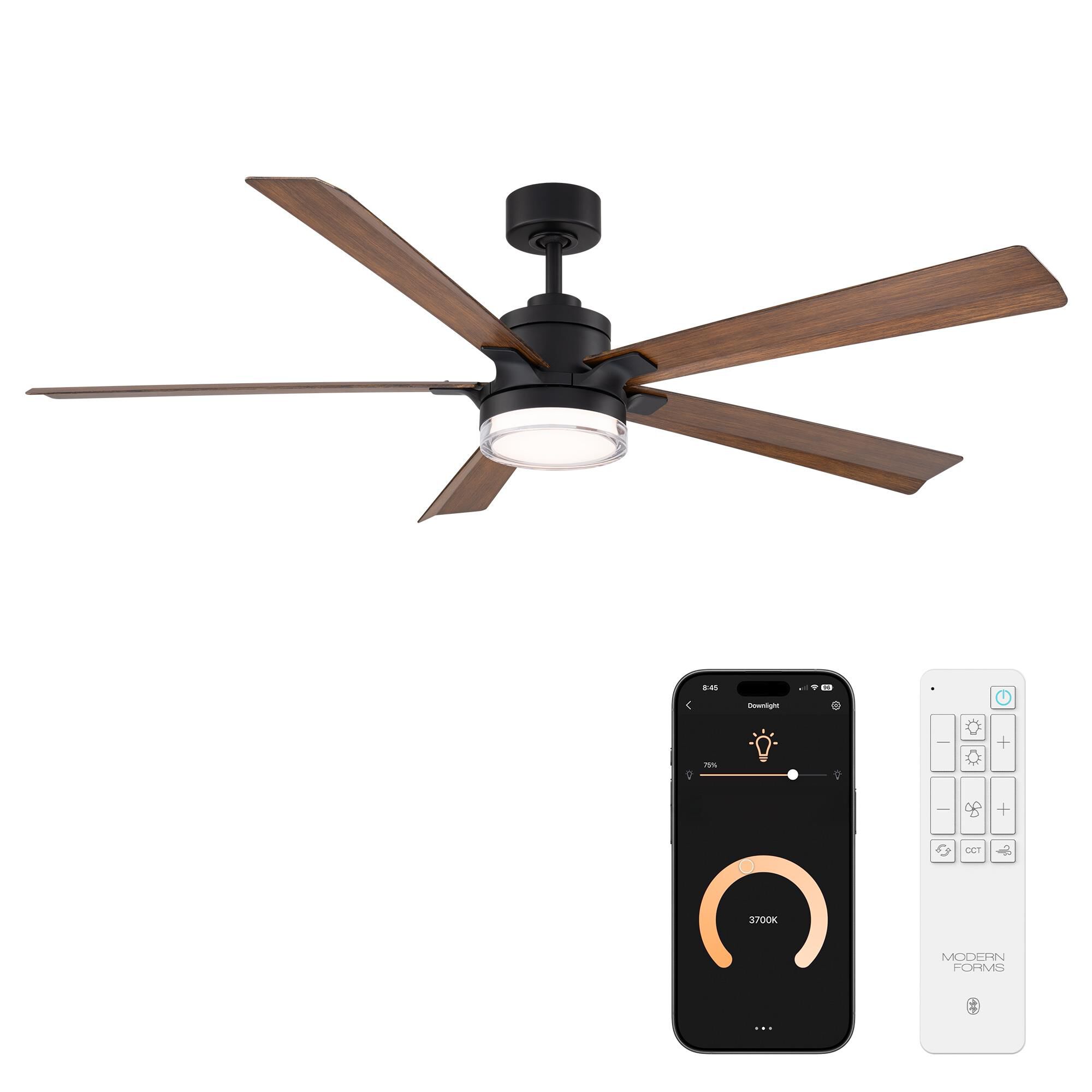 Radiant 64 Inch Ceiling Fan with Light Kit by Modern Forms