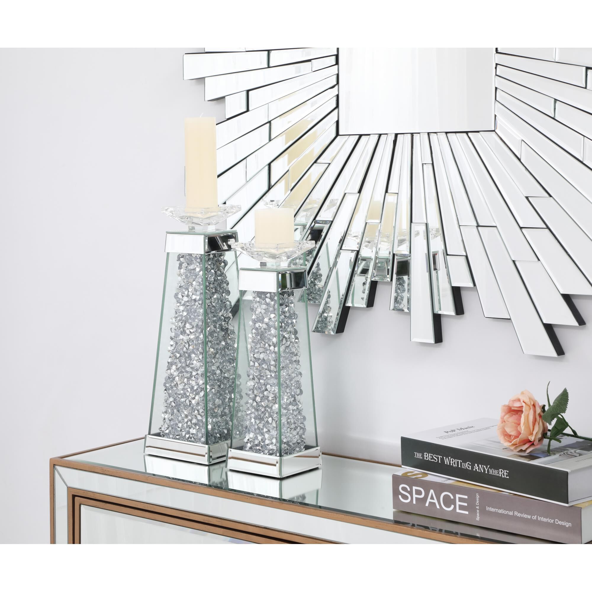 Sparkle Candle Holder by Elegant Decor