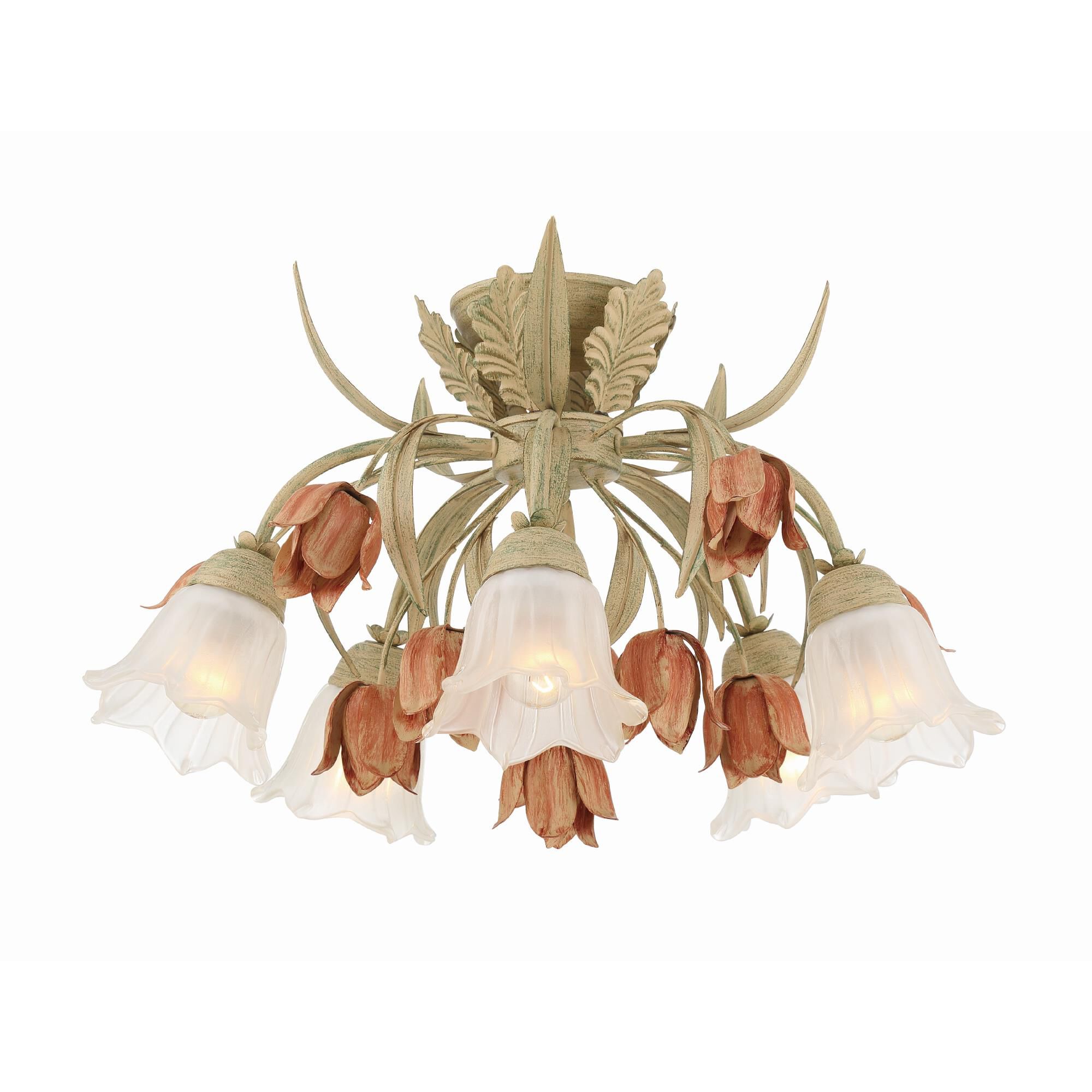 Southport 22 Inch 5 Light Semi Flush Mount by Crystorama