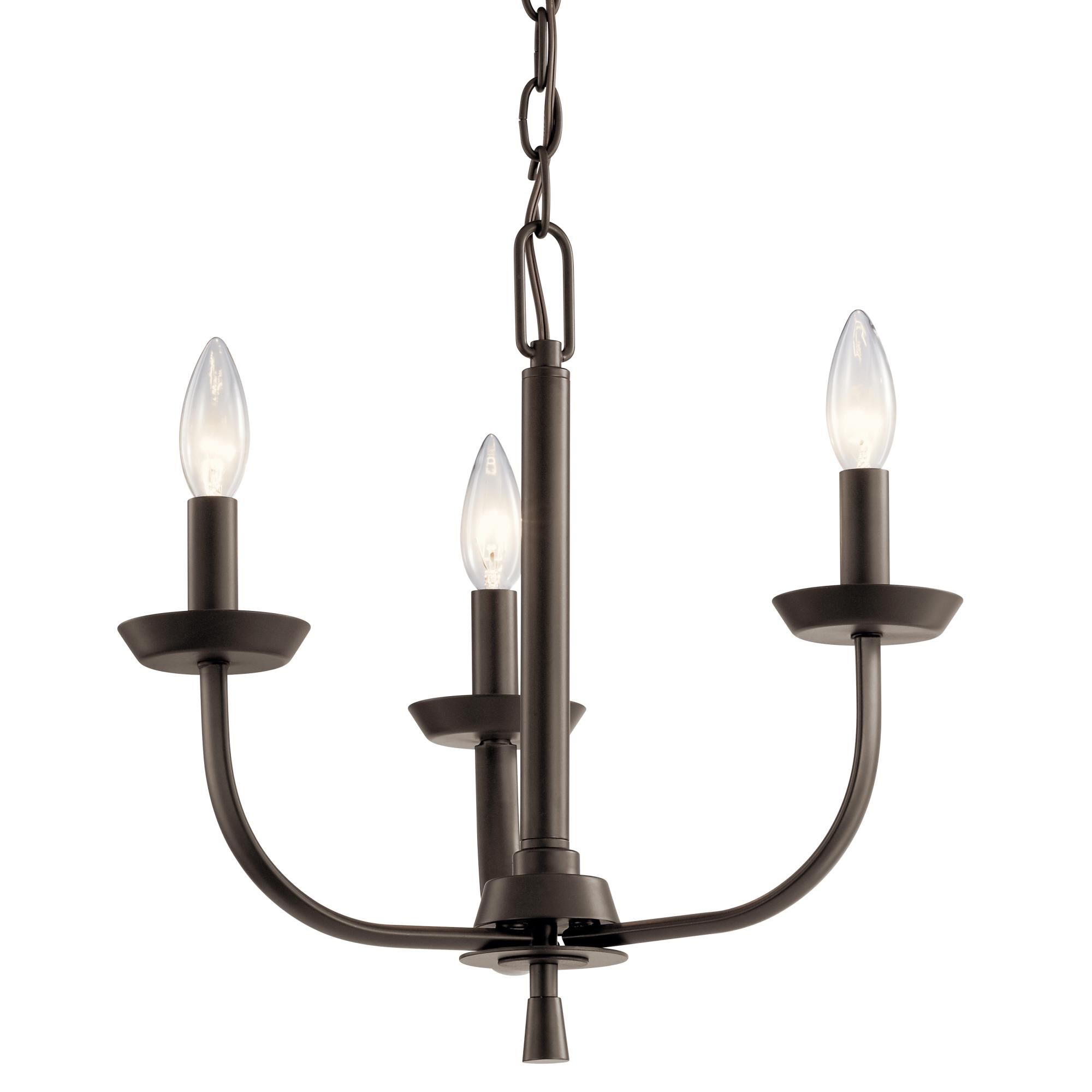 Kennewick 16 Inch 3 Light Mini Chandelier by Kichler Lighting
