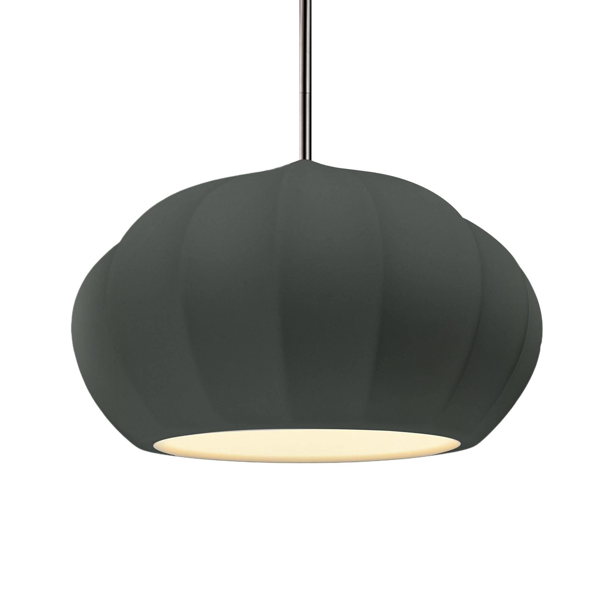 Fluted 13 Inch Large Pendant by Justice Design Group