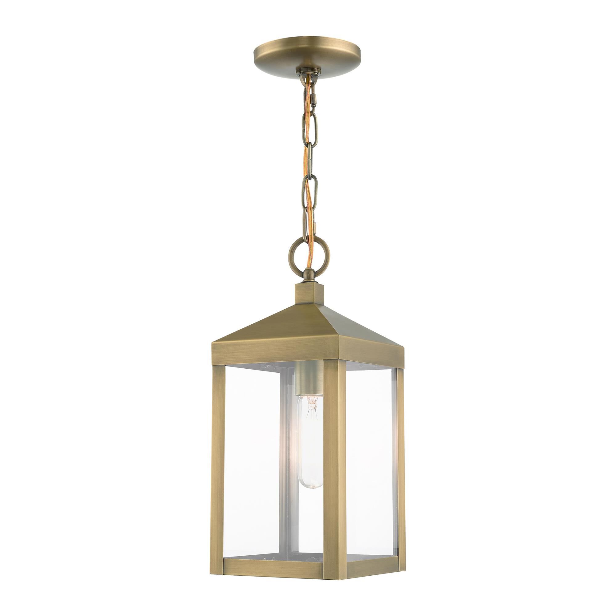 Livex Lighting Nyack 14 Inch Tall Outdoor Hanging Lantern