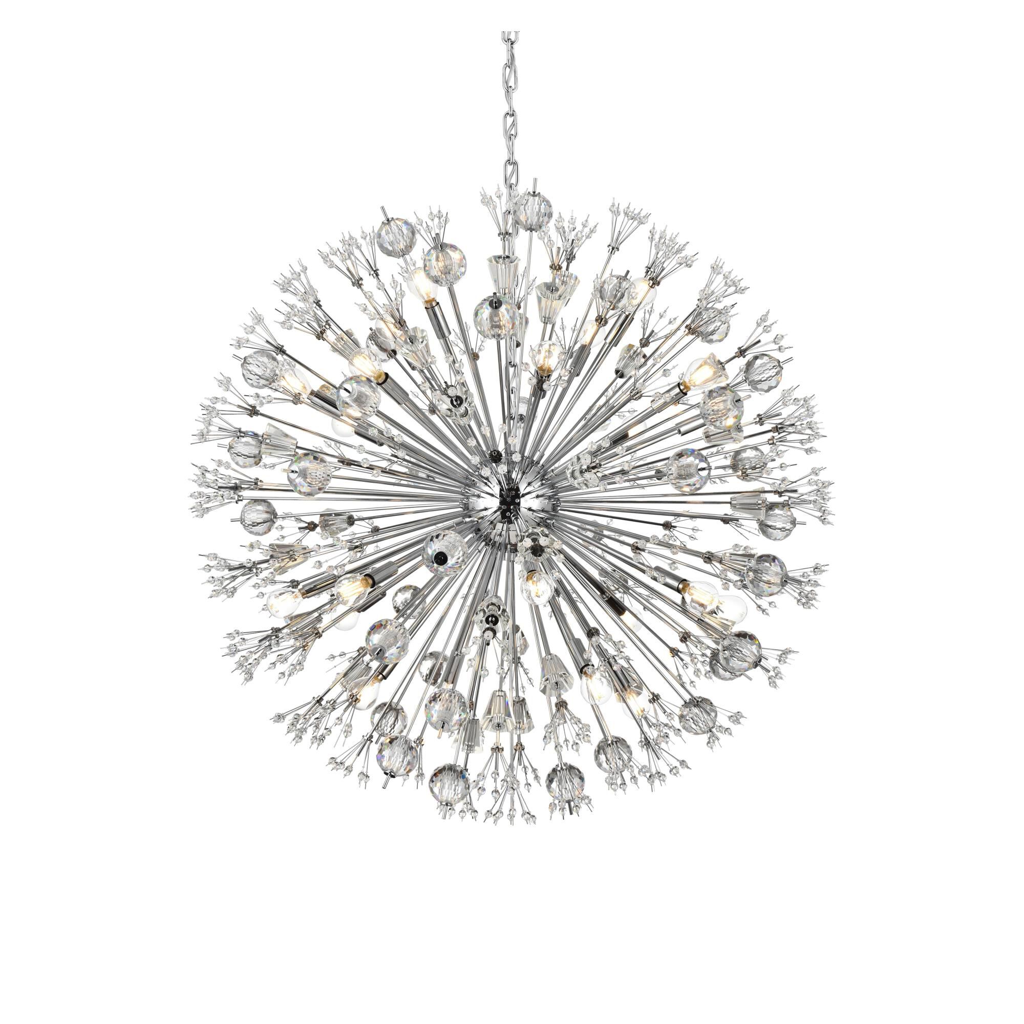 Shown in Chrome finish and Royal Cut crystal