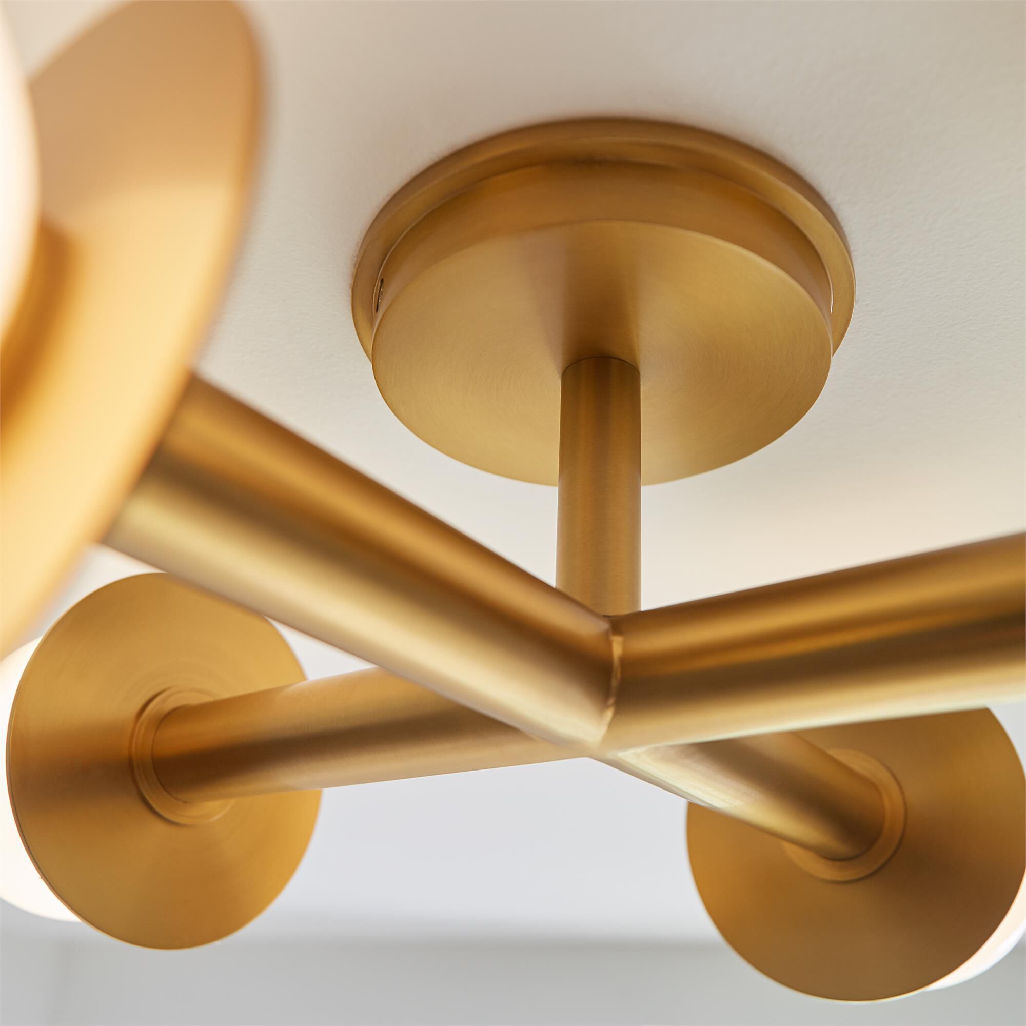 Kelly Wearstler Nodes 18 Inch 4 Light Semi Flush Mount,