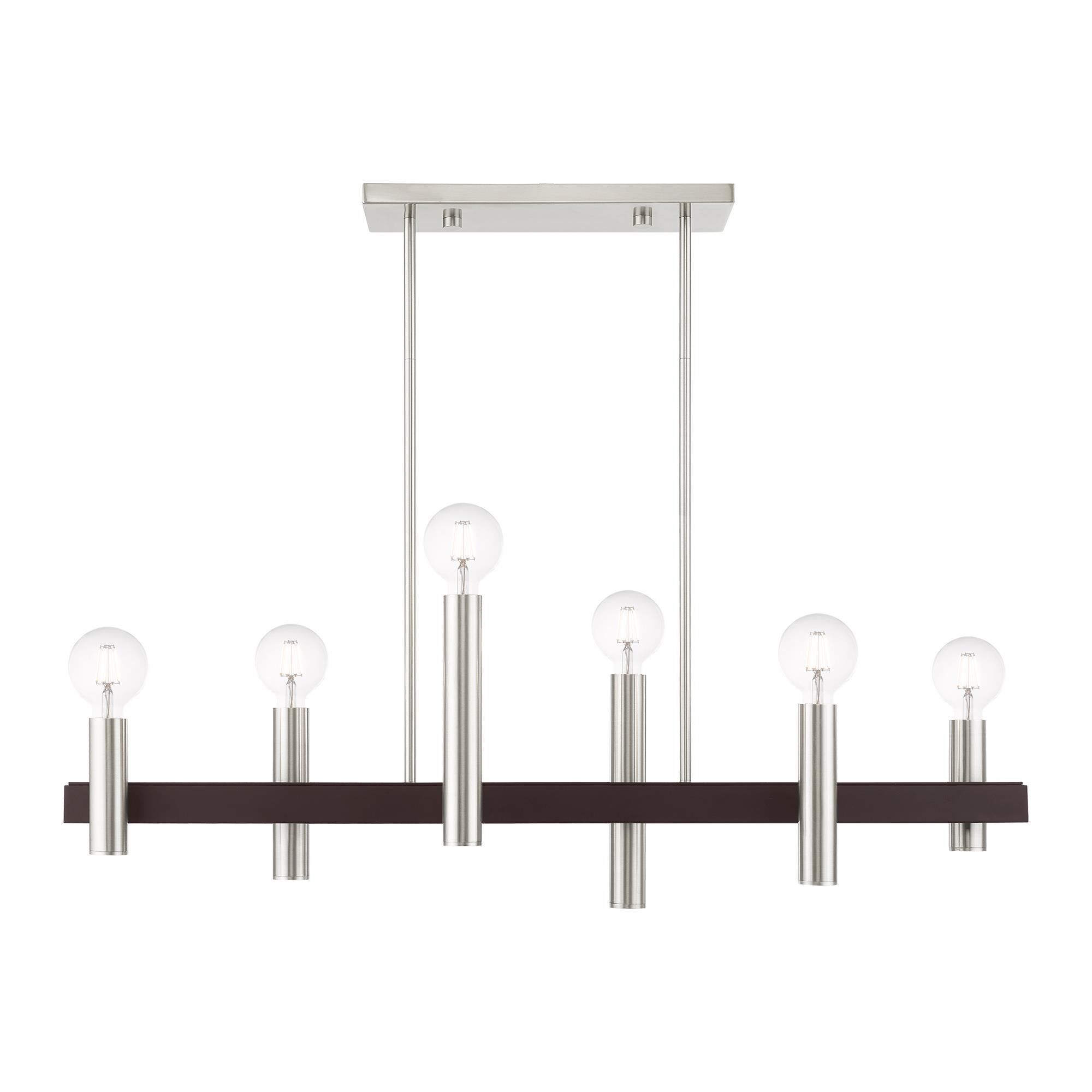 Helsinki 40 Inch 6 Light Linear Suspension Light by Livex Lighting