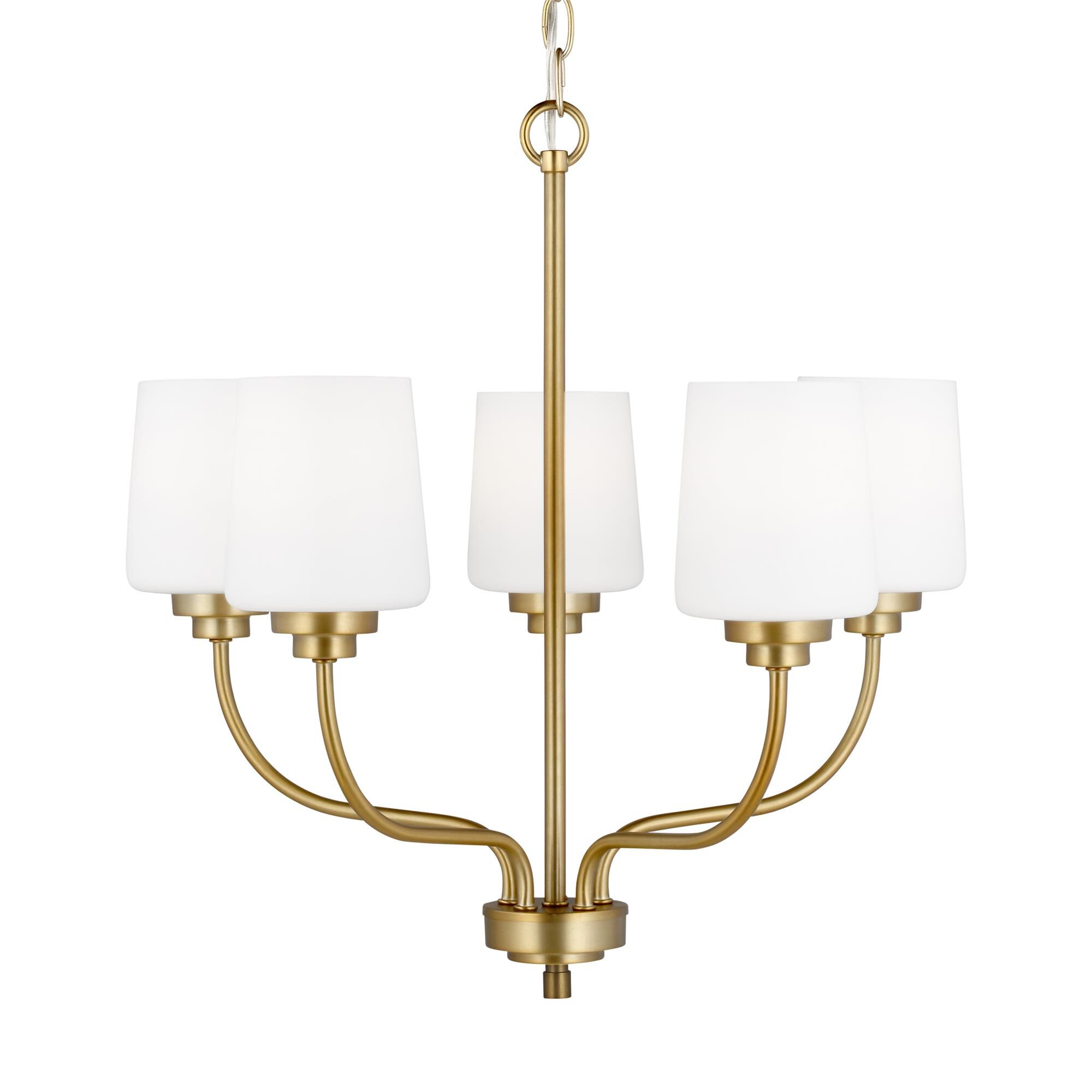 Shown in Satin Brass finish and Etched with White Inside glass
