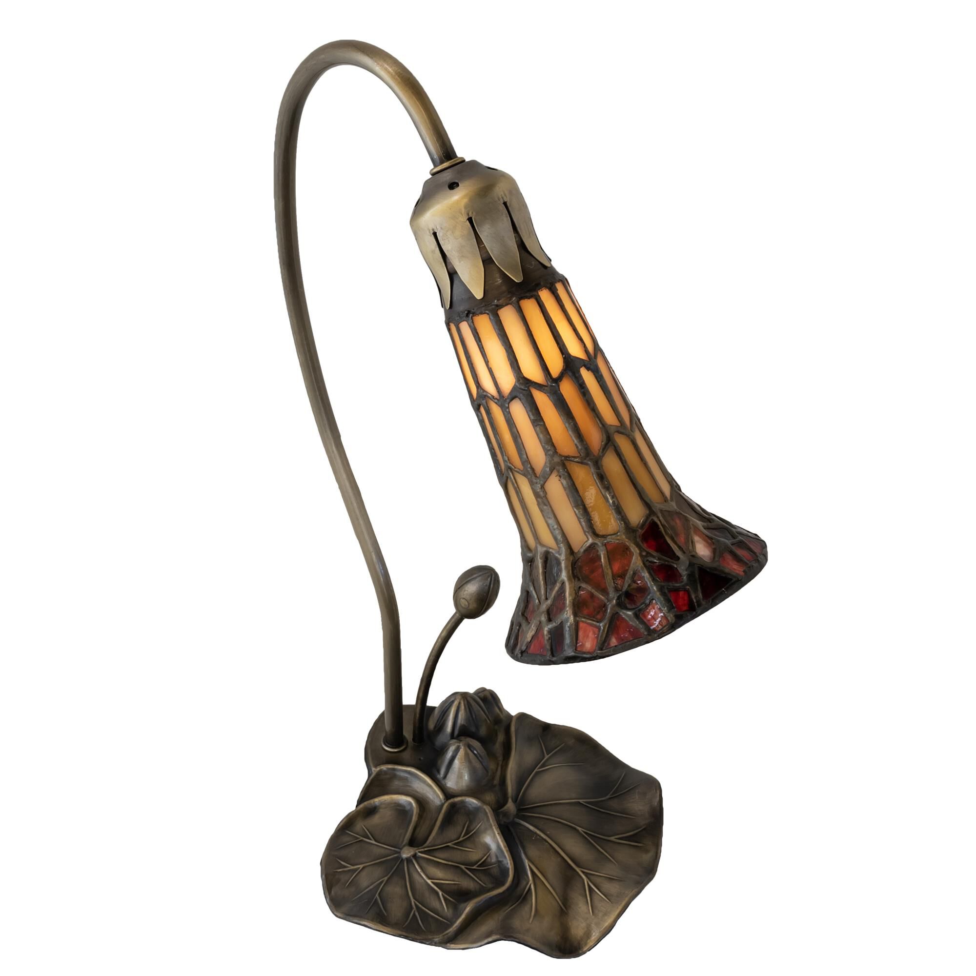 Shown in Antique Copper Finish finish and Cranberry;Ruby glass