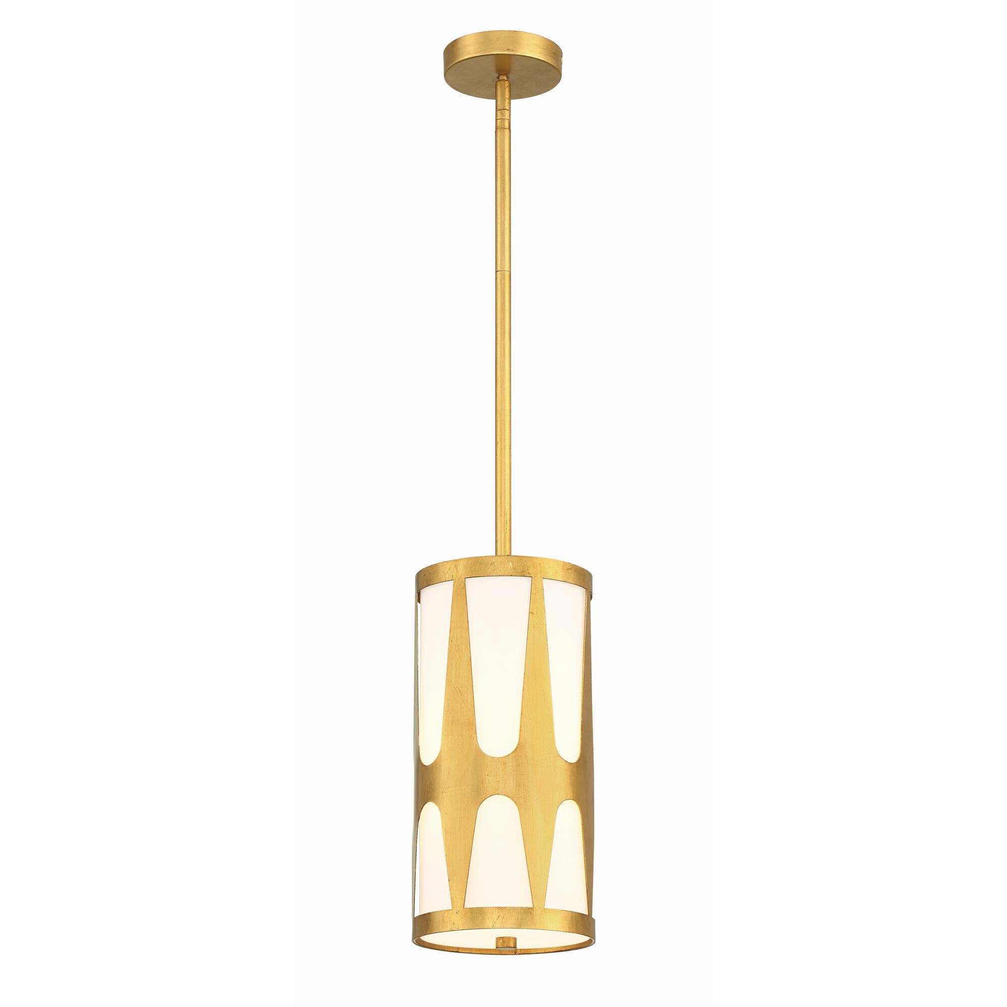 Shown in Antique Gold finish and Glass shade