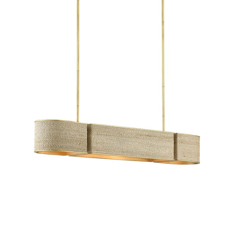 Tenby Medium Linear Chandelier by Currey & Company