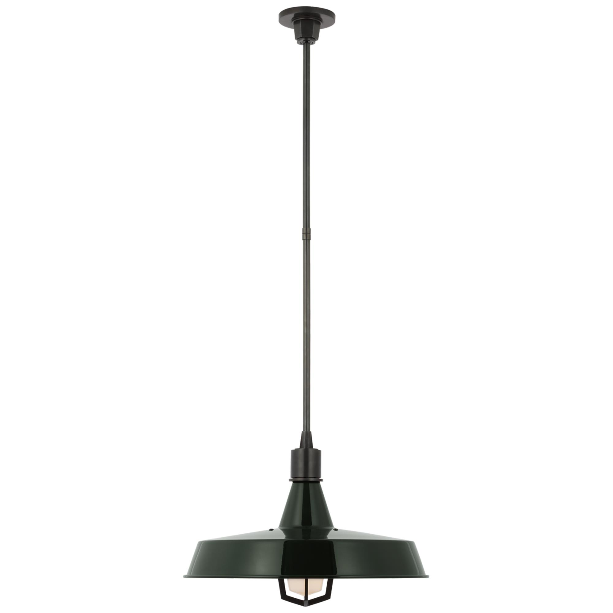 Shown in Bronze finish and Green shade