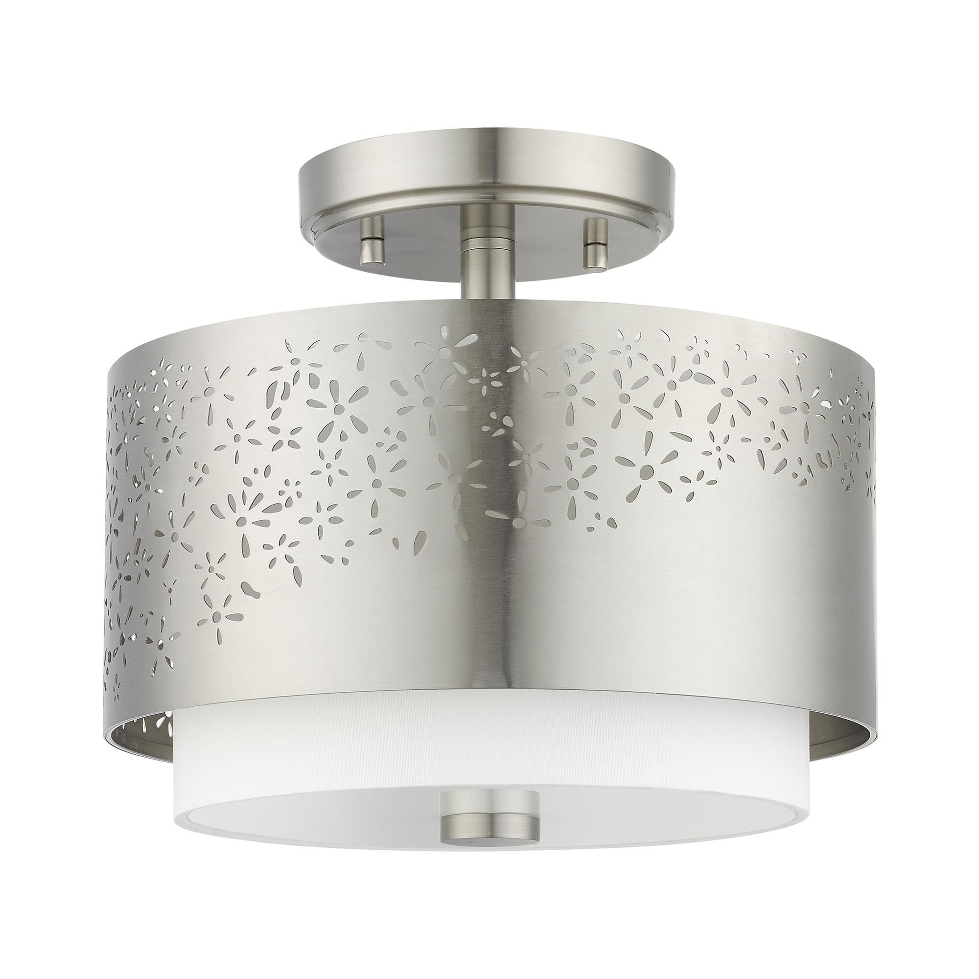 Noria 2 Light Semi Flush Mount by Livex Lighting