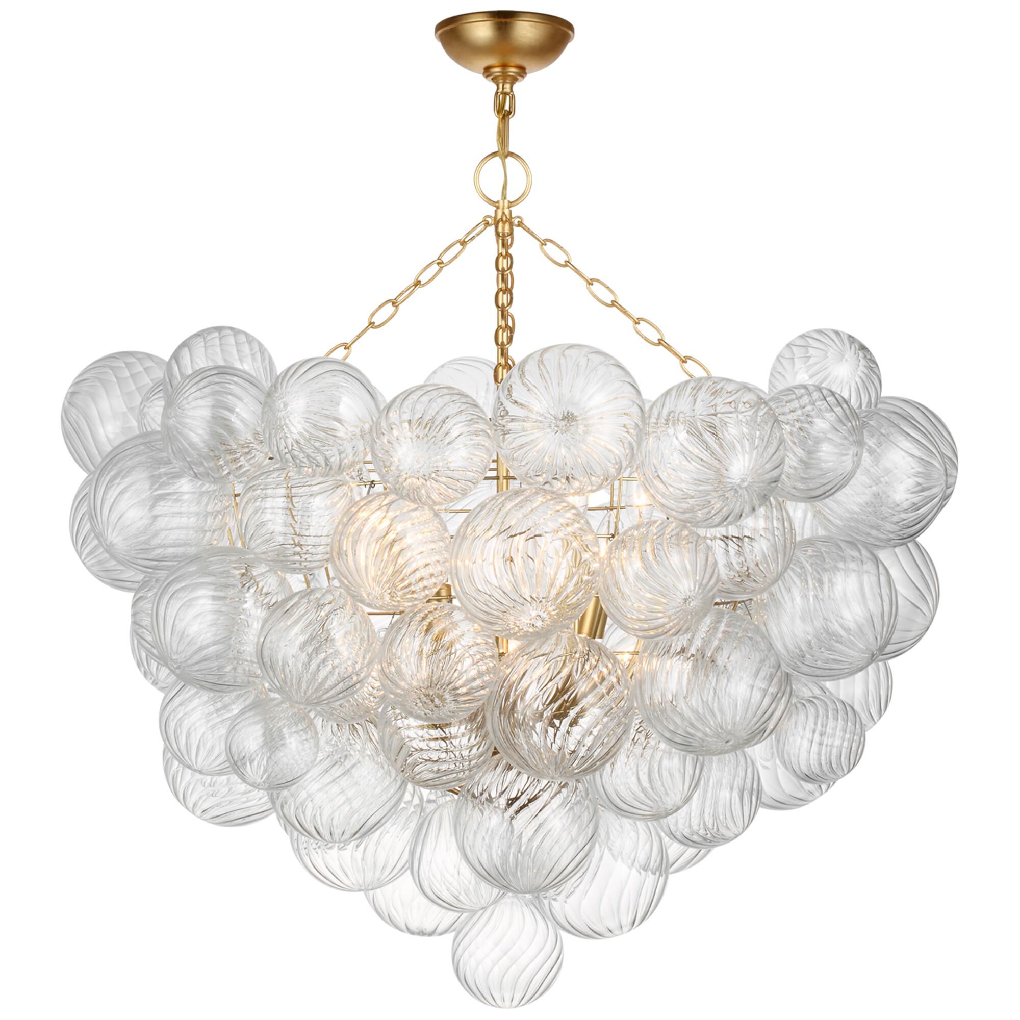 Shown in Gild And Clear Swirled Glass finish