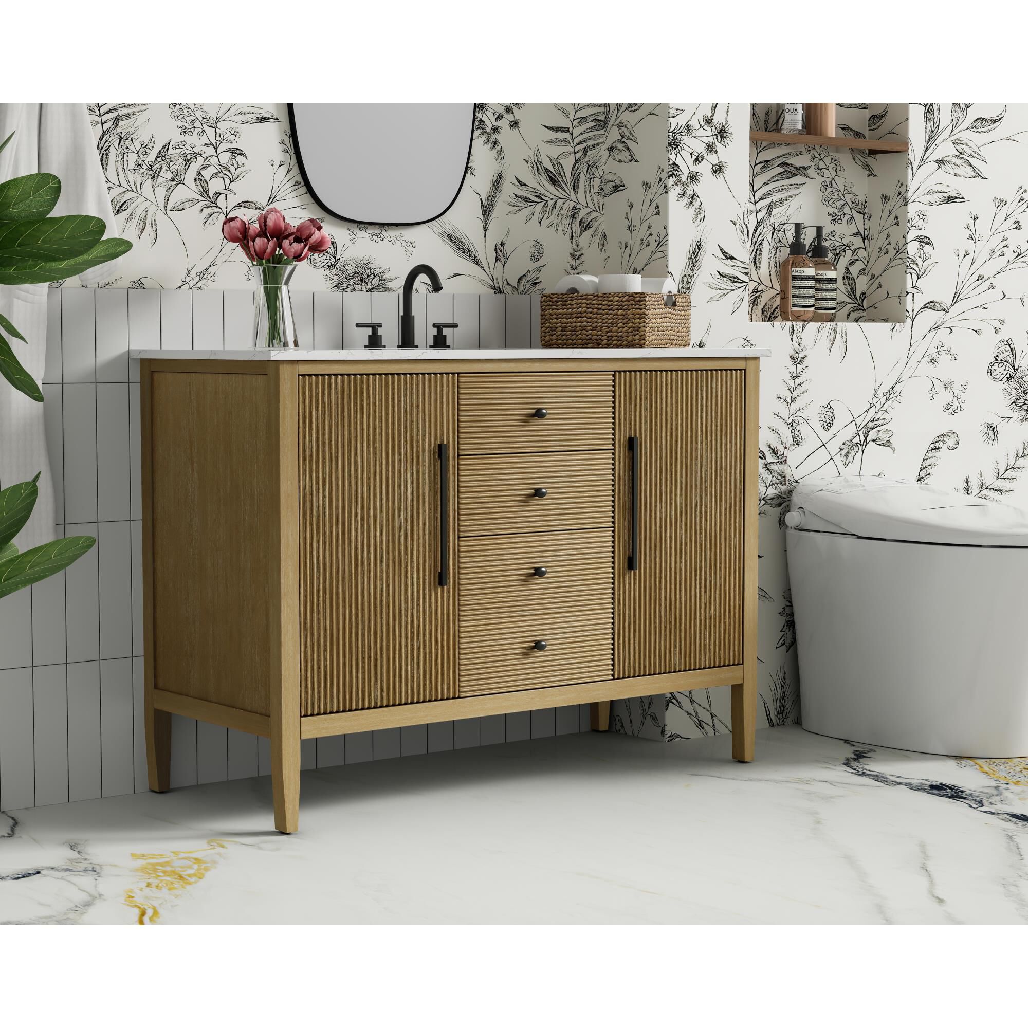 Blakely 48 Inch Bath Vanity by Elegant Dcor