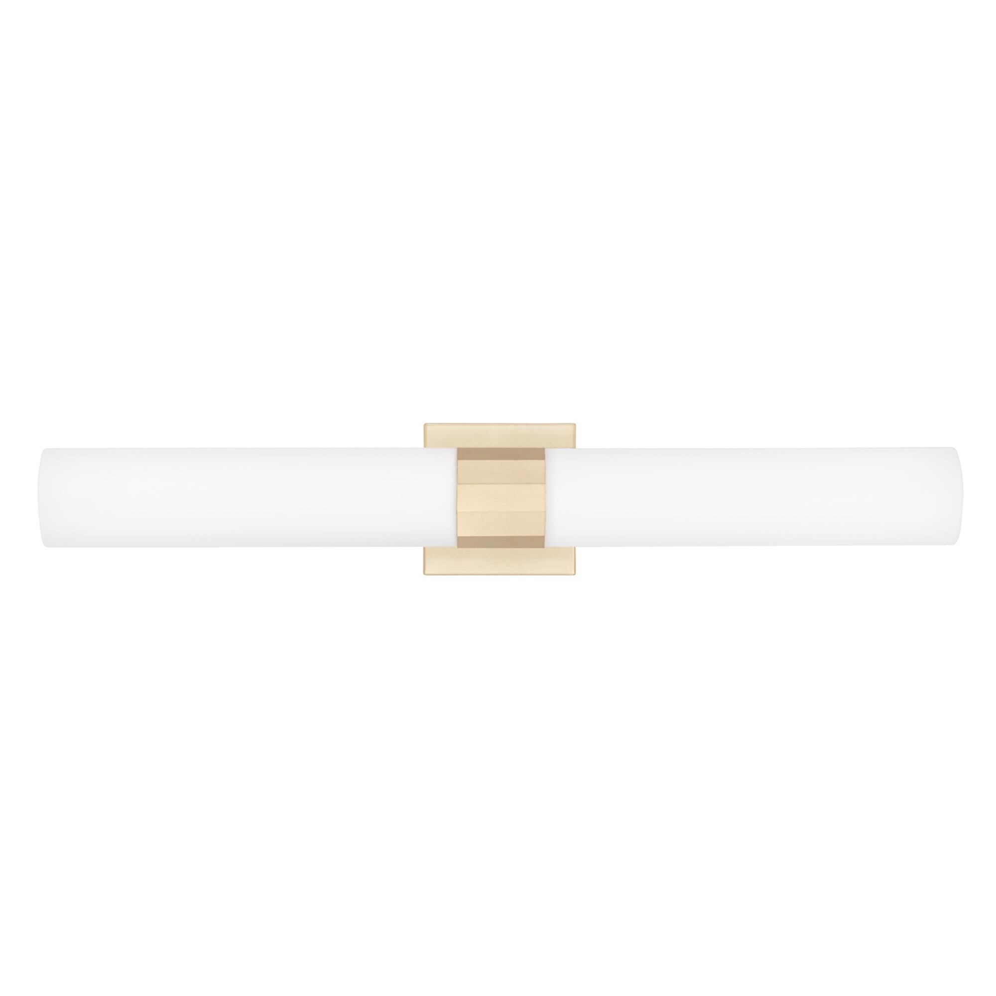 Shown in Soft Gold finish and Soft White glass