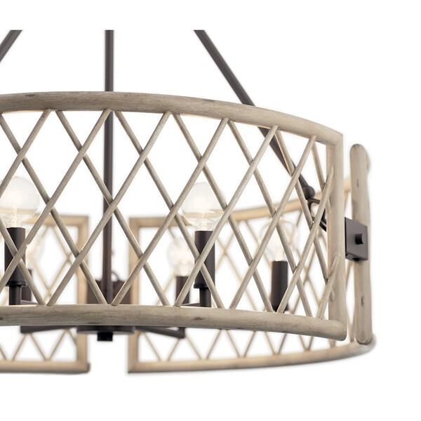 Shown in White Washed Wood finish