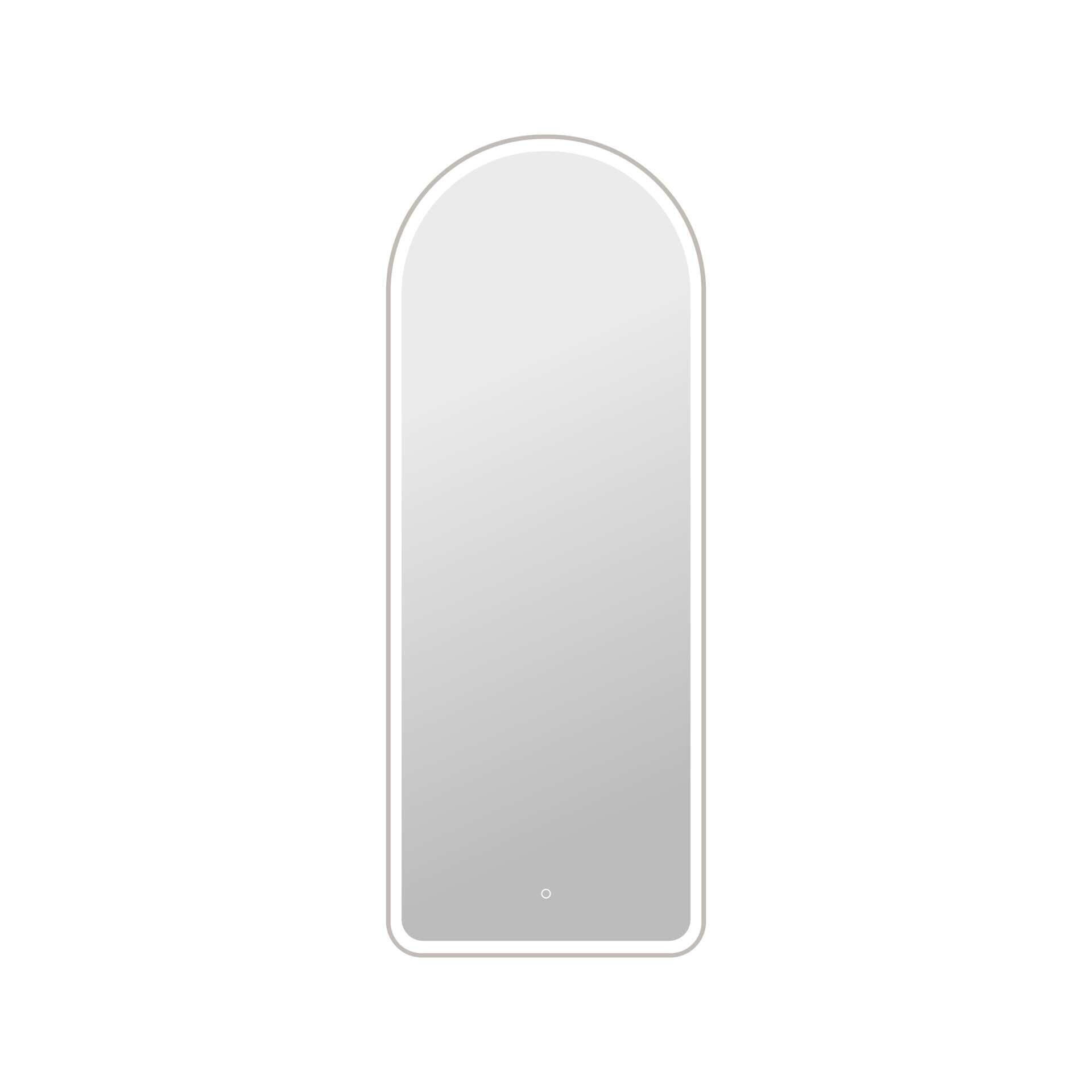 Harmoni 72 Inch Arched LED Lighted Mirror by Elegant Decor
