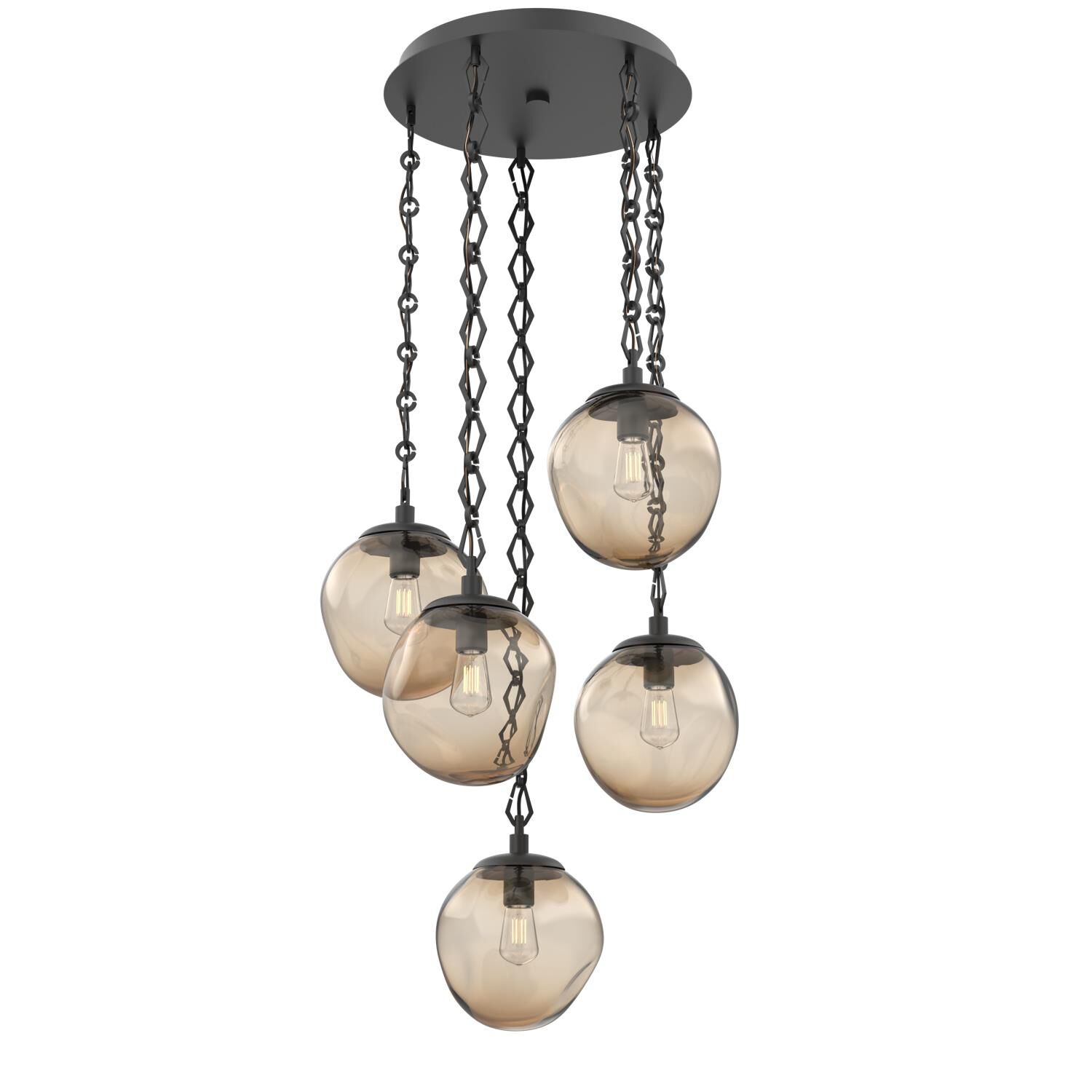 Levi Wilson Aster Bulb 24 Inch Multi Light Pendant by Hammerton Studio