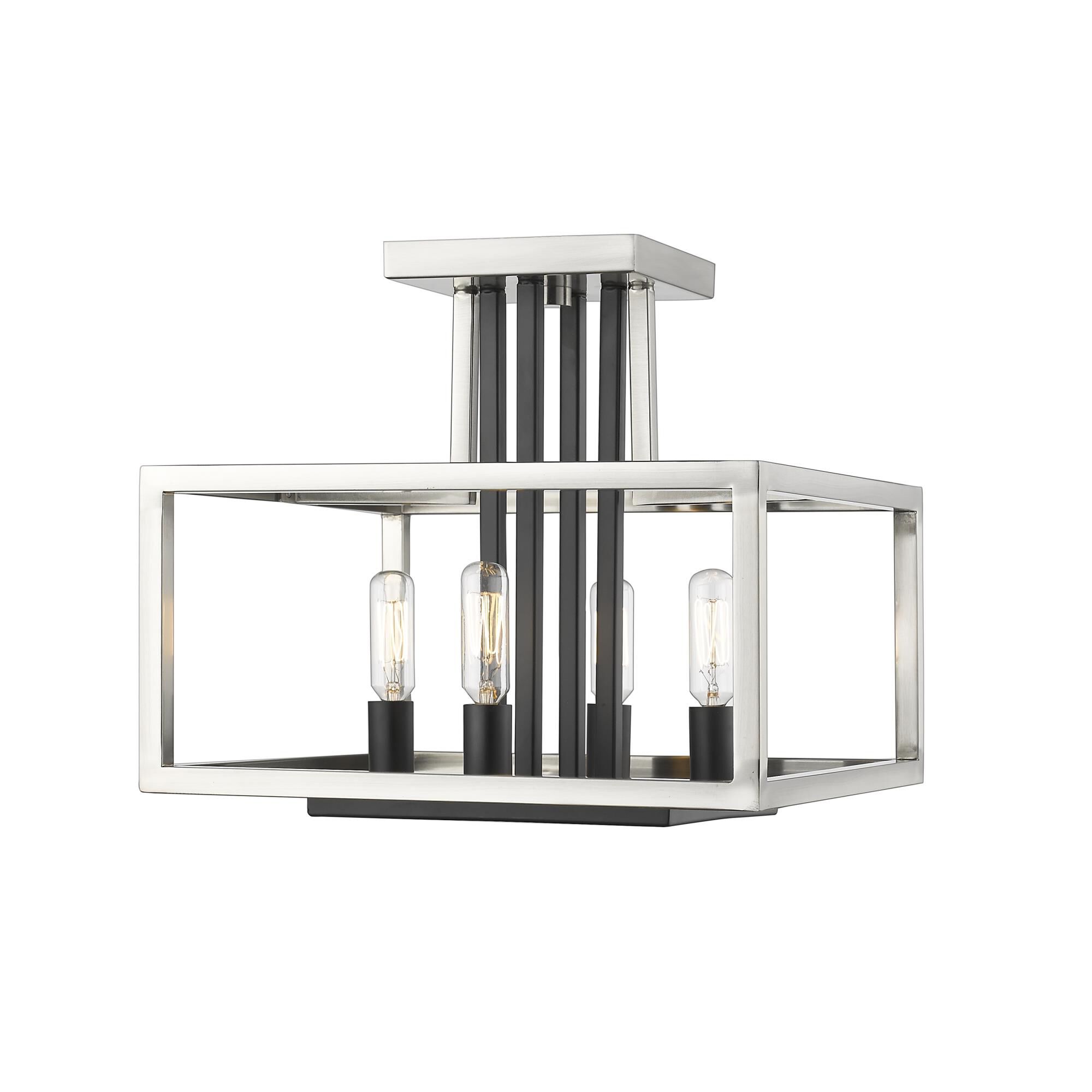 Quadra 13 Inch 4 Light Semi Flush Mount by Z-Lite