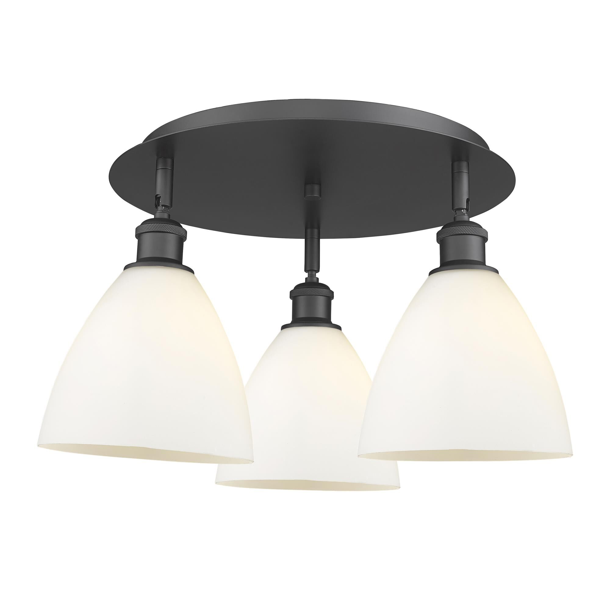 Shown in Matte Black finish and Matte White glass