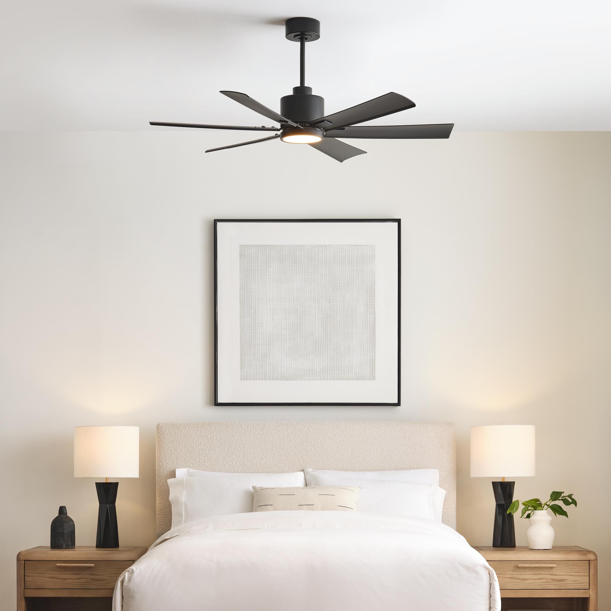 Shown in Midnight Black finish and Frosted Acrylic Diffuser shade