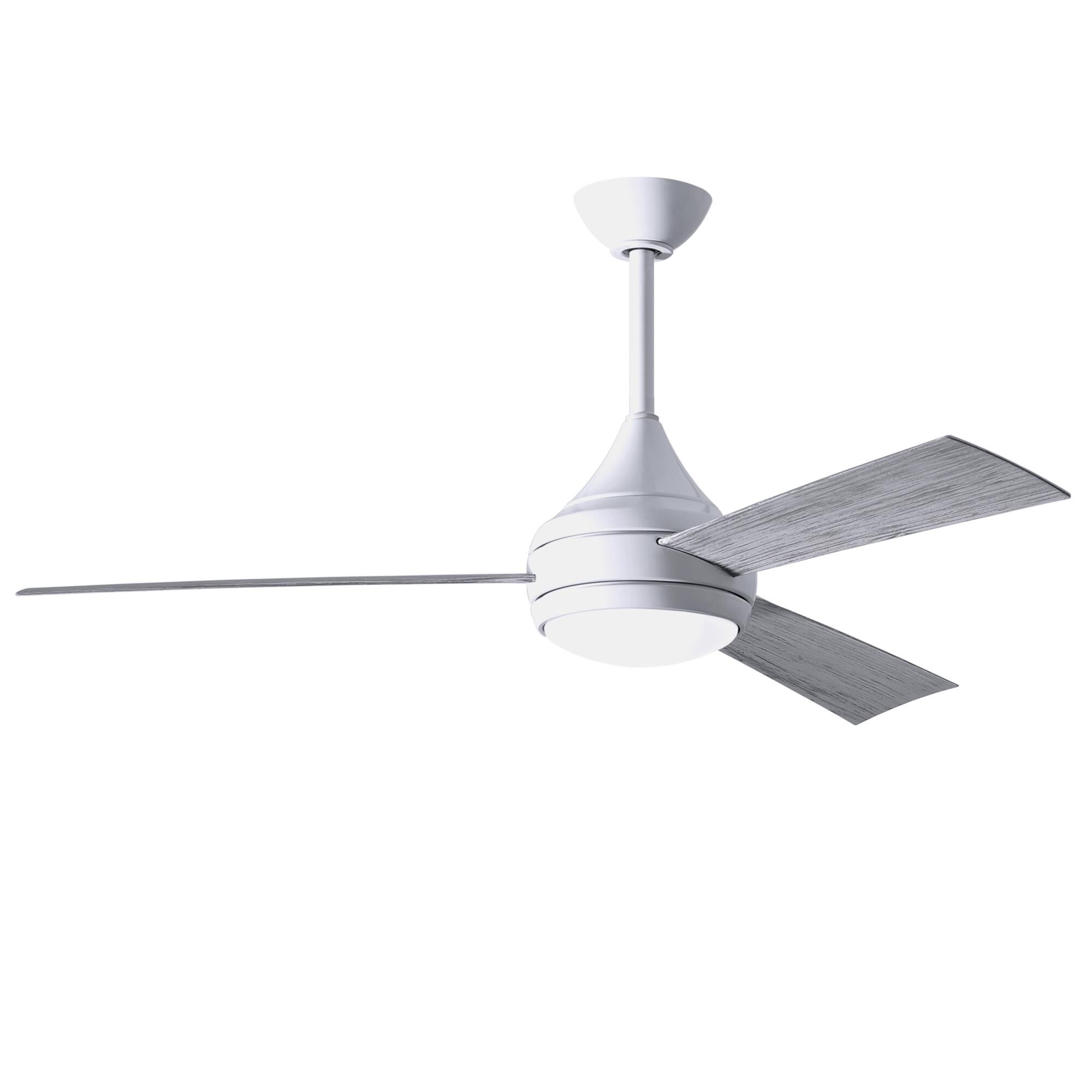 Donaire Outdoor Coastal Wet Rated 52 Inch Ceiling Fan with Light Kit by Matthews Fan Company