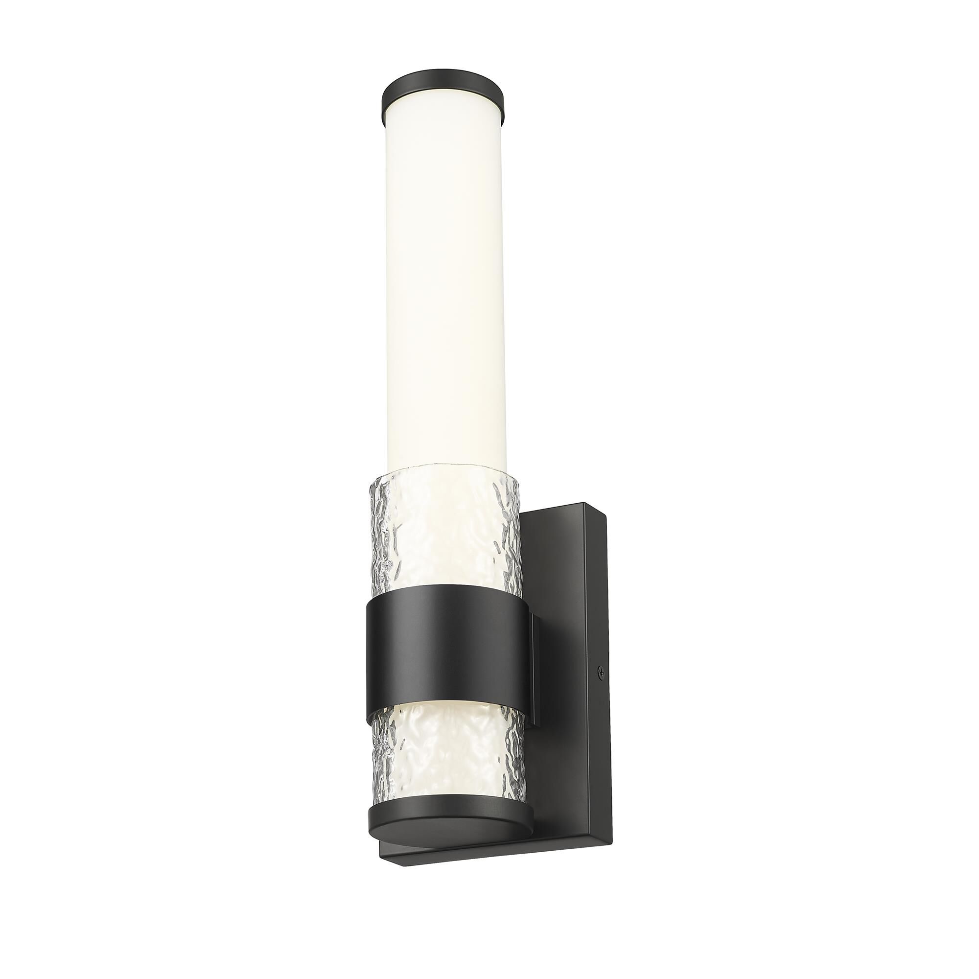 Shown in Matte Black finish and Matte Opal glass and Matte Opal shade